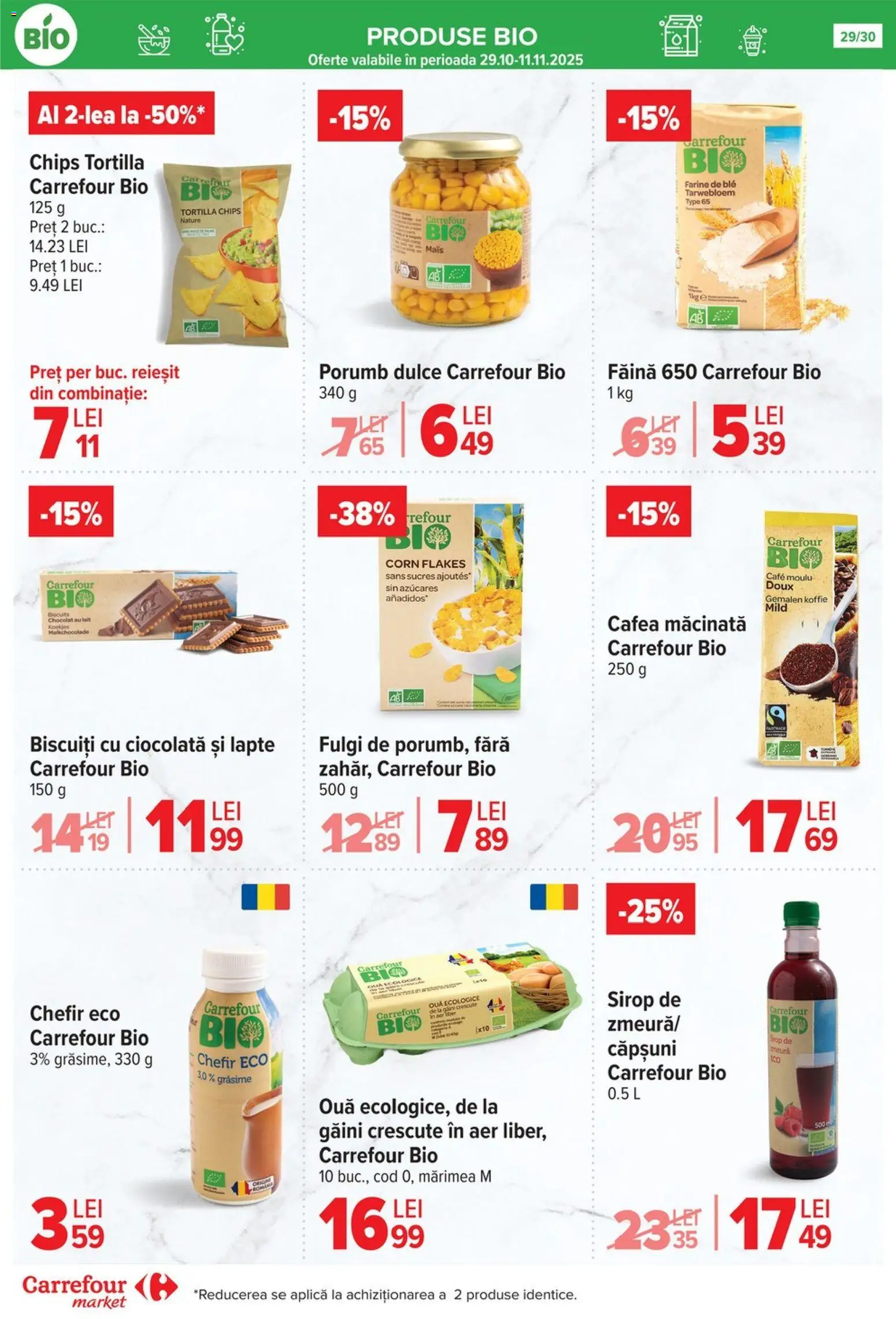 Noul catalog Carrefour – valabil de la 05.11.2025 | Pagină: 29 | Produse: Cafea, Ciocolată, Fulgi, Porumb