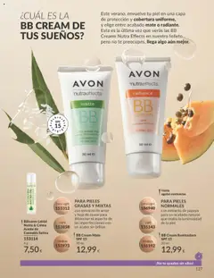 Catálogo AVON campaña 7 │ válido desde el 01.07.2025 | Página: 127 | Productos: BB cream, Aceite, Arroz, BB cream iluminadora