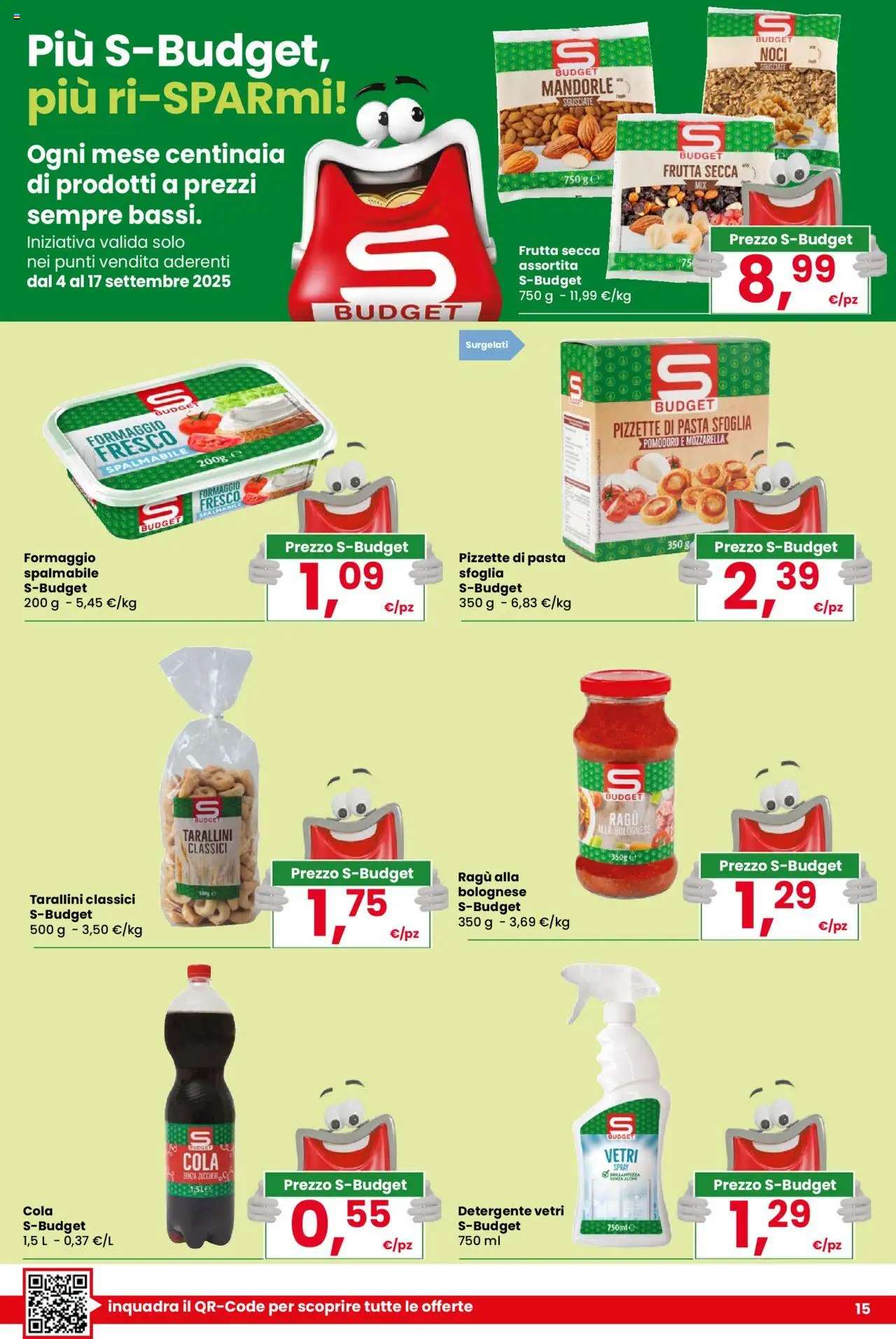 Volantino Despar del 04.09.2025 | Pagina: 15 | Prodotti: Mozzarella, Pomodoro, Pasta, Noci