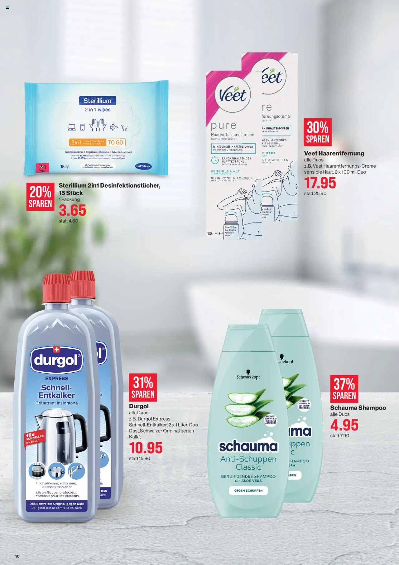 SPAR Aktionen ab 24.07.2025 | Seite: 10 | Produkte: Essig, Shampoo, Haarentfernungscreme, Creme