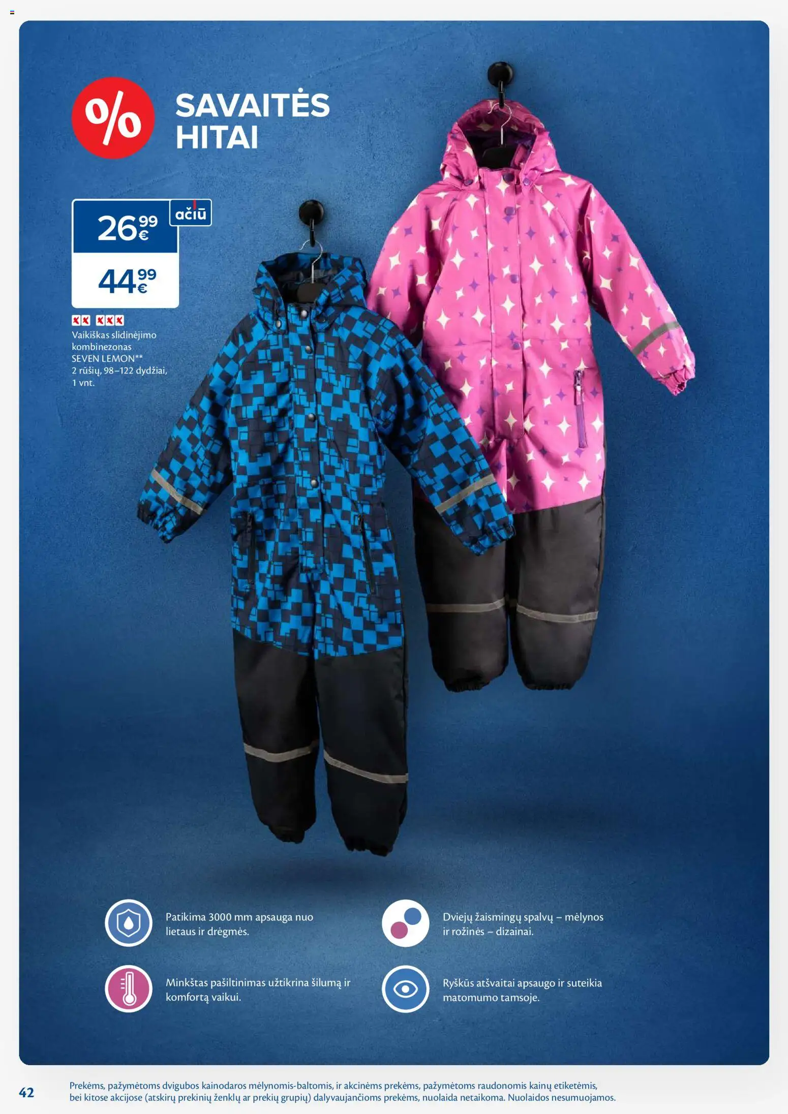 MAXIMA akcijos nuo 18.11.2025 | Puslapis: 42 | Prekių: Kombinezonas