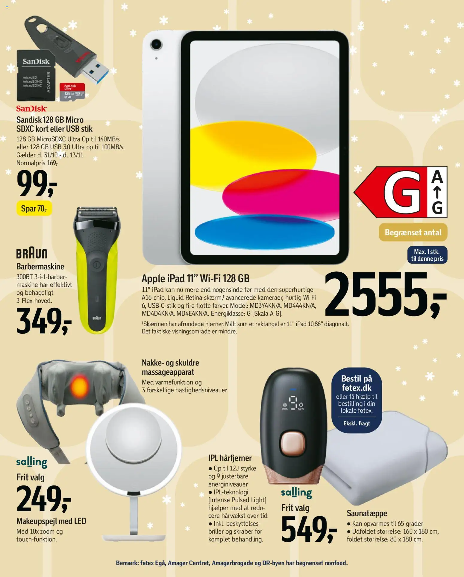 Føtex tilbudsavis – gyldig fra 31.10.2025 | Side: 65 | Produkter: Barbermaskine, Stik, USB, Briller