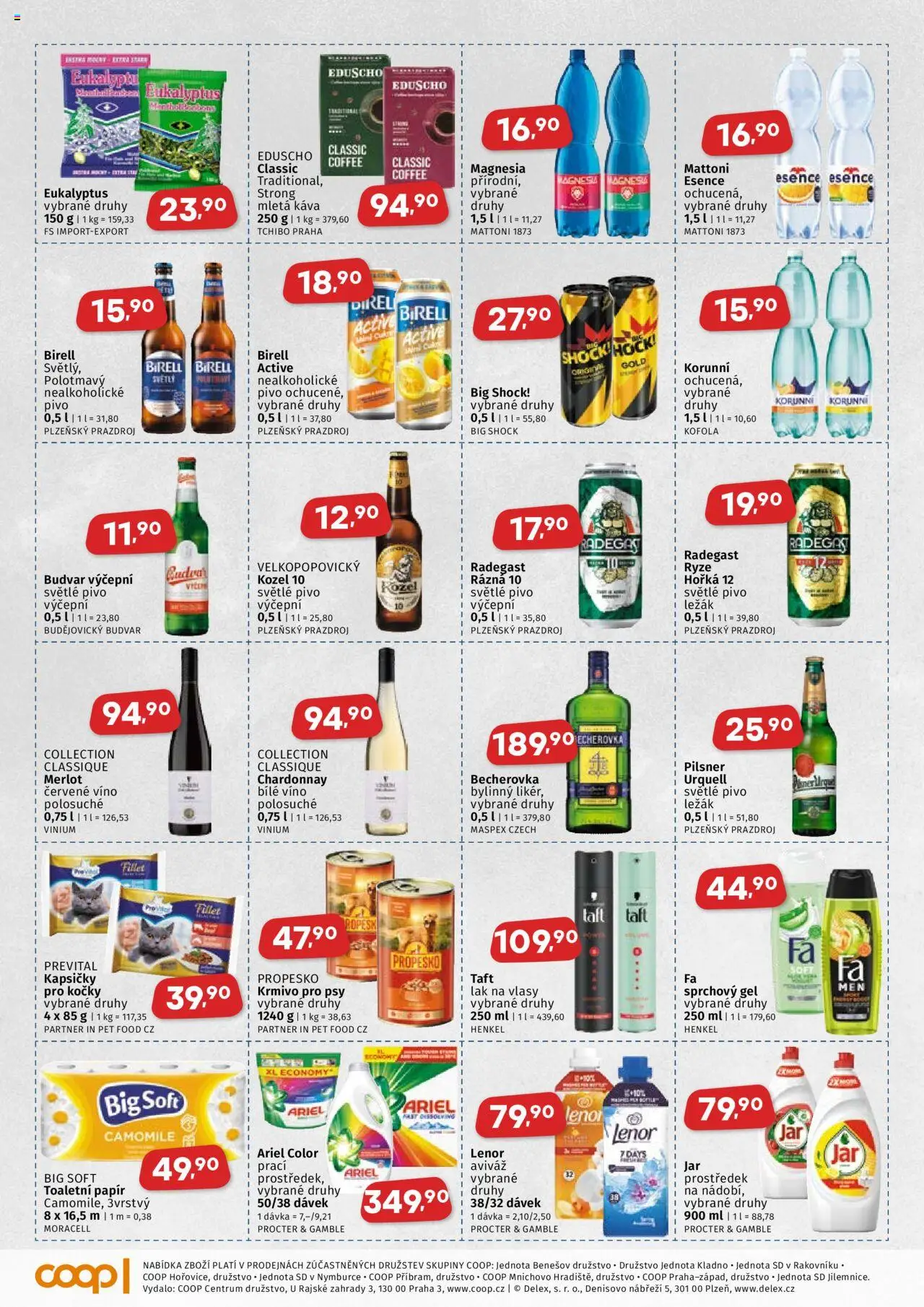 Coop leták - Středočeský region od 24.09.2025 | Strana: 3 | Produkty: Propesko, Magnesia, Červené víno, Big Shock