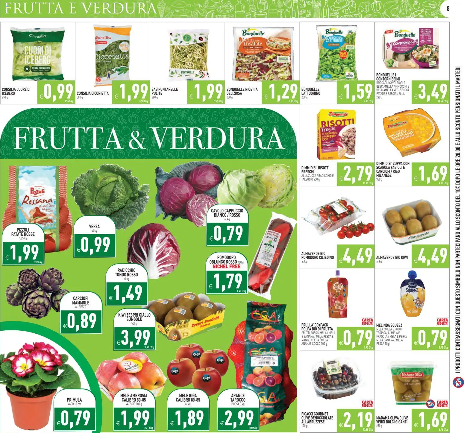 Volantino PIM Supermercati del 26.01.2026 | Pagina: 8 | Prodotti: Arance, Zucca, Borsa, Vassoio