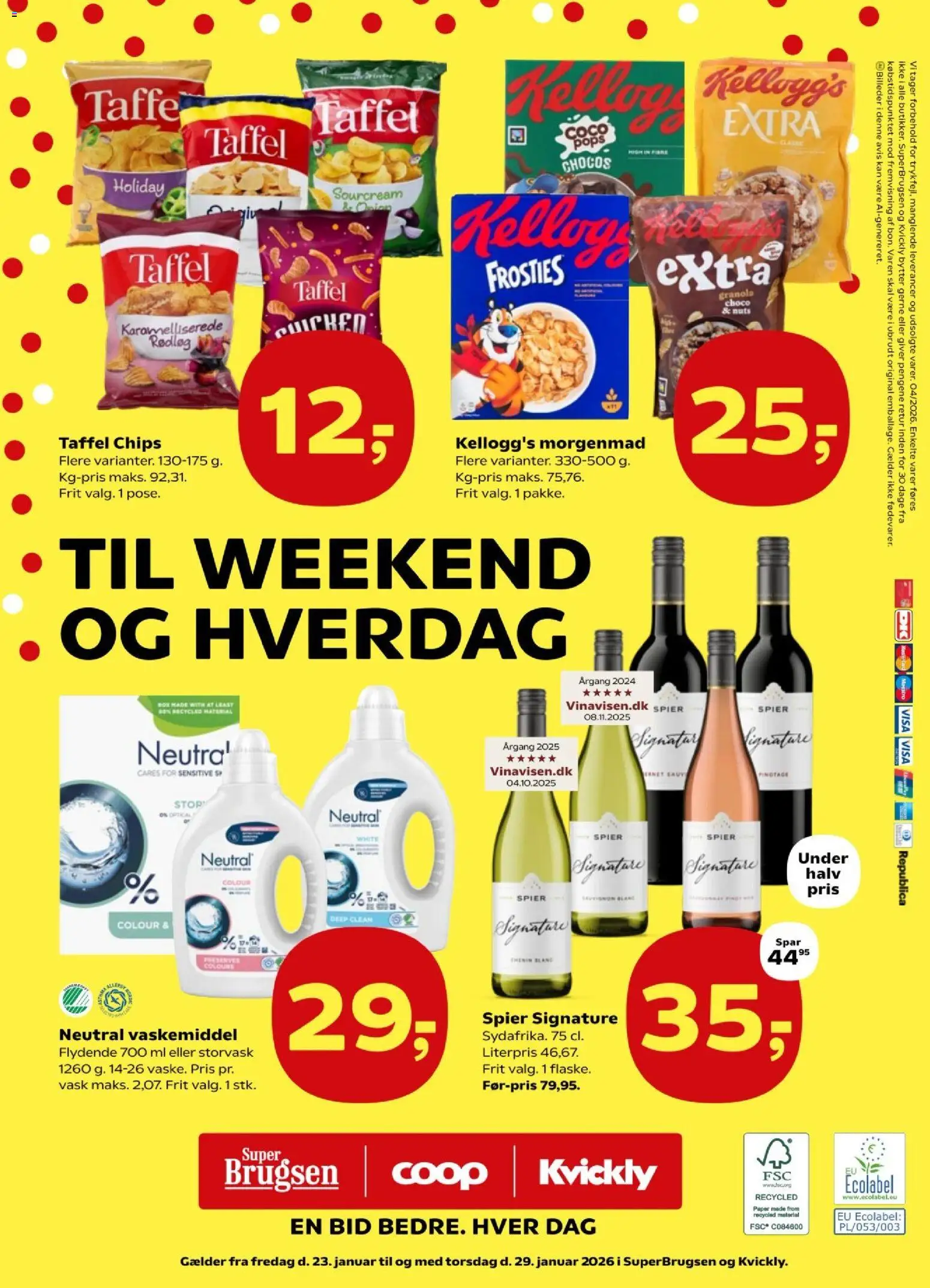 Super Brugsen tilbudsavis – gyldig fra 22.01.2026 | Side: 30 | Produkter: Chips, Rødløg