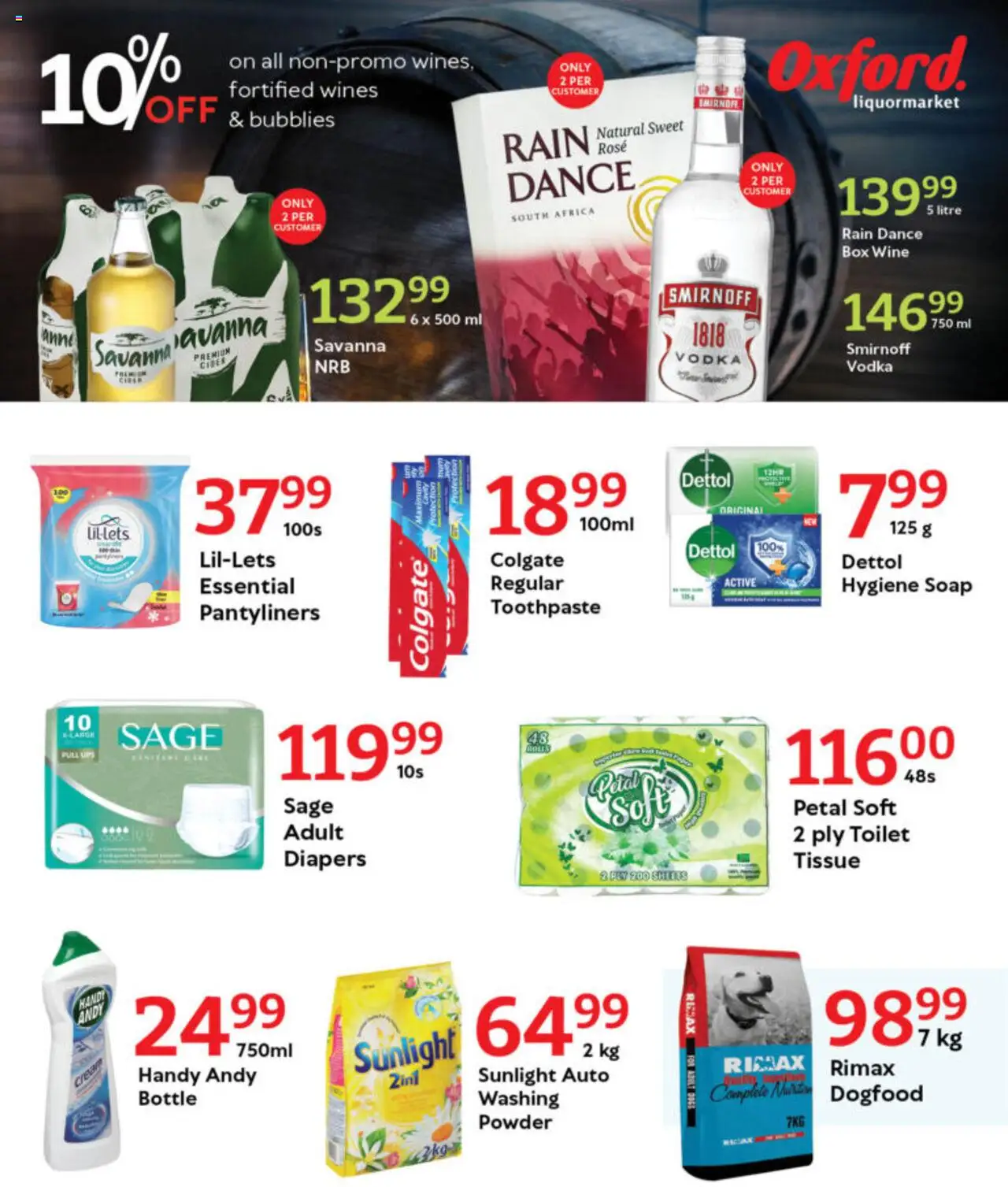 Oxford Freshmarket - Tuesday Specials │ valid from 26.08.2025 | Page: 8 | Products: Box, Toilet, Cream, Vodka