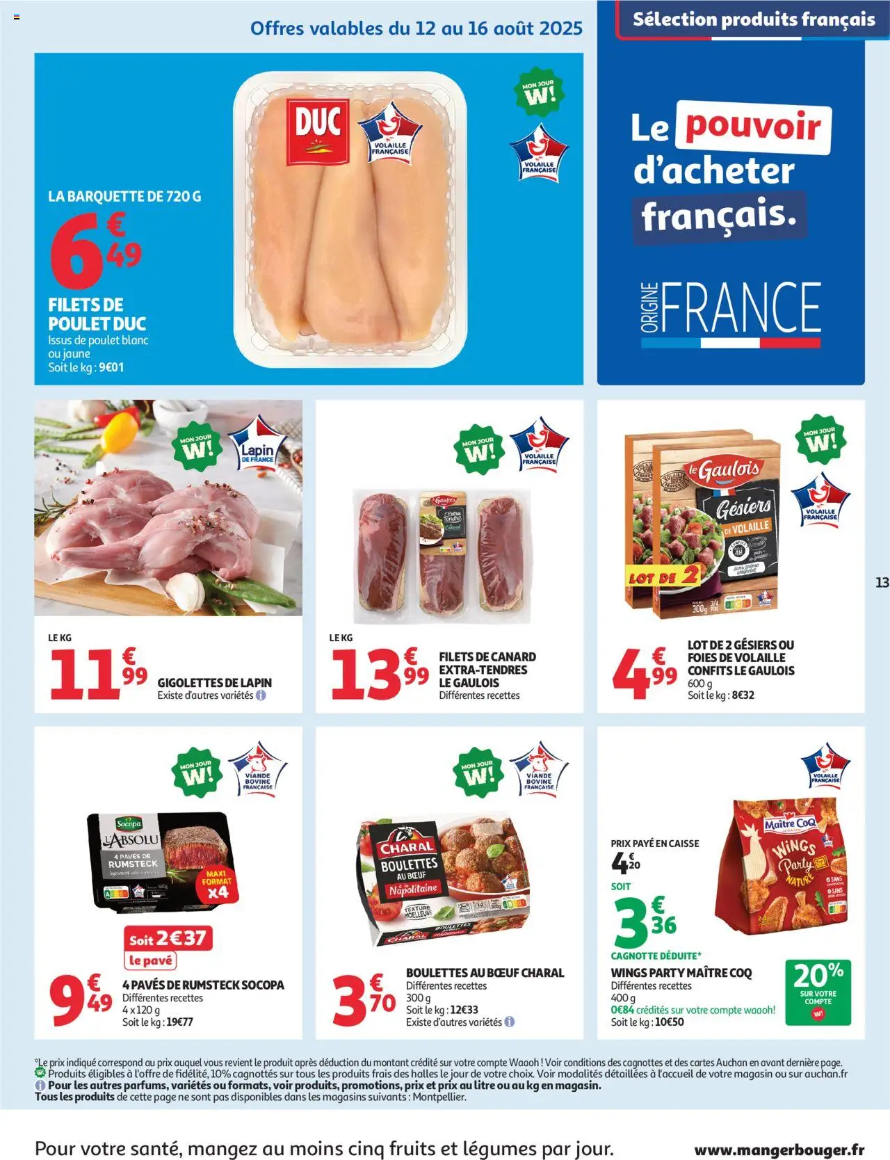  | Page: 13 | Produits: Volaille, Viande, Rumsteck, Viande bovine