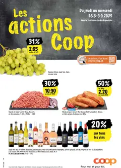 Vorschau von dem Prospekt - Coop - Les actions de la semaine ab 28.08.2025