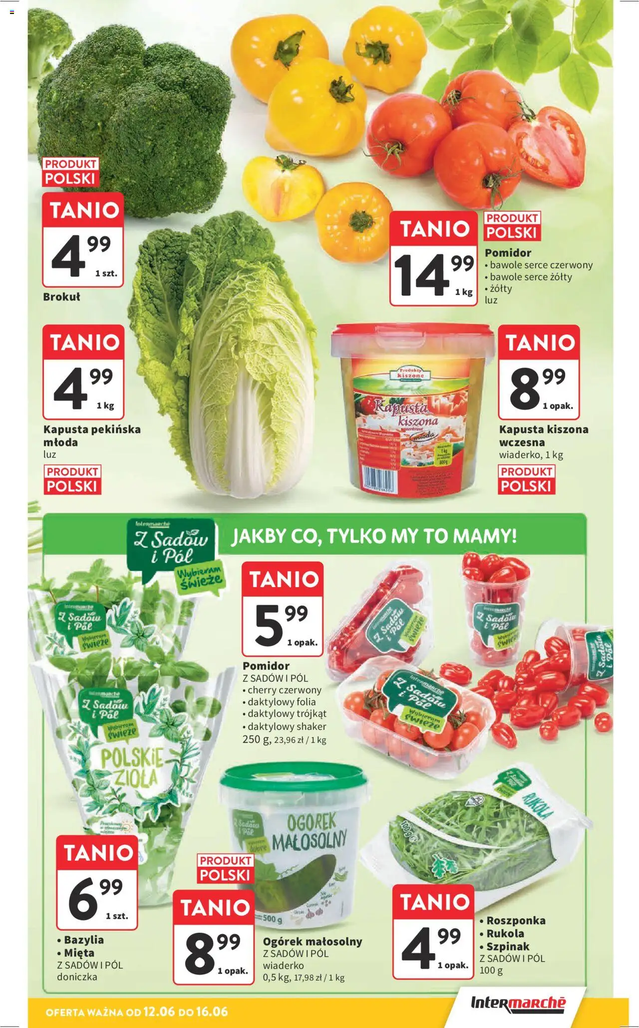 Intermarche Gazetka od 12.06.2025 | Strona: 11 | Produkty: Kapusta, Szpinak, Bazylia, Doniczka