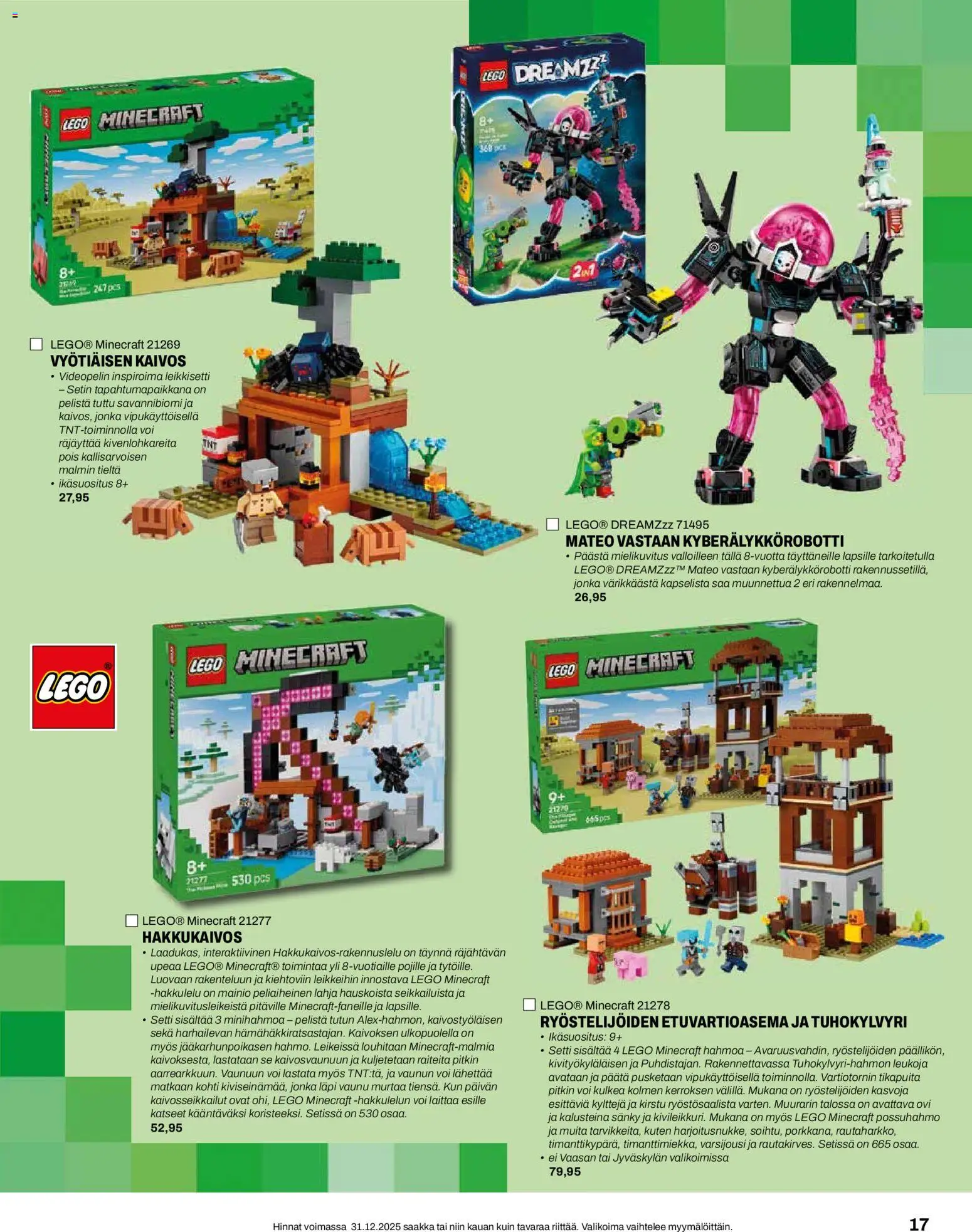 Minimani - Lelulehti 2025 – voimassa 12.11.2025 alkaen | Sivu: 17 | Tuotteet: Sänky, Voi