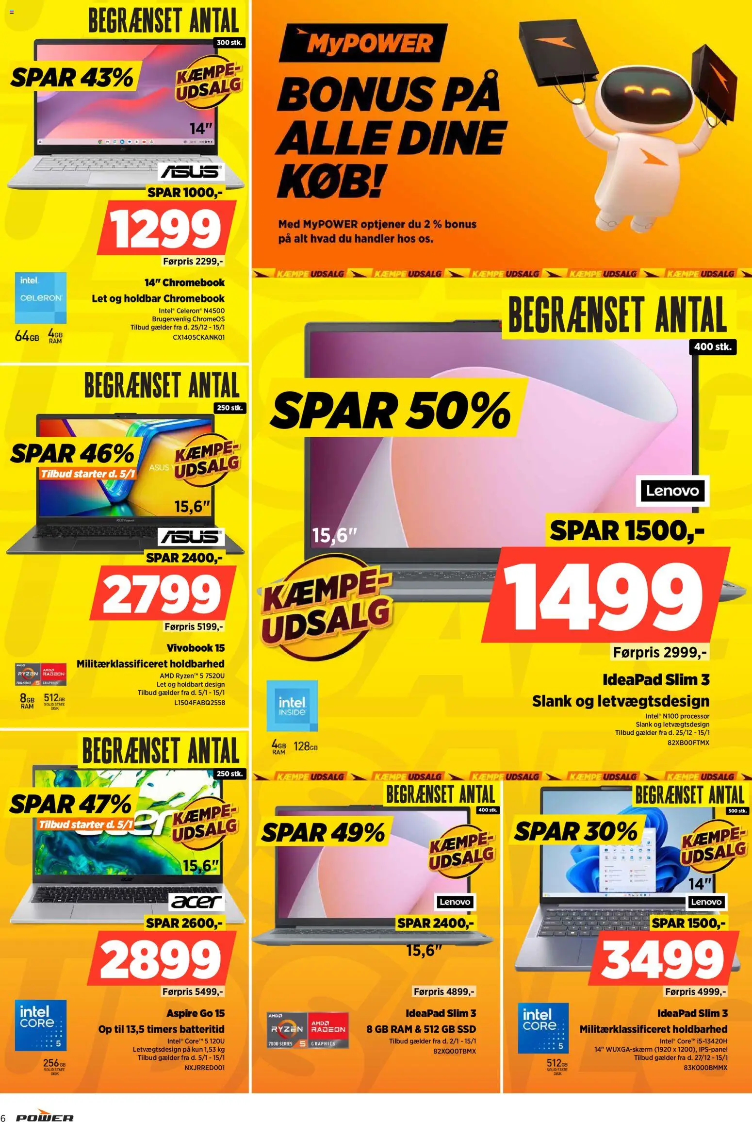 Power tilbudsavis – gyldig fra 02.01.2026 | Side: 6 | Produkter: Processor, RAM, Disk, SSD