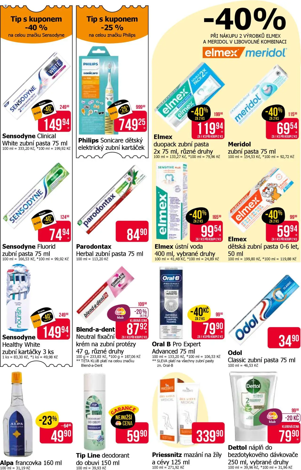 TETA Drogerie leták od 11.09.2025 | Strana: 10 | Produkty: Deodorant, Zubní pasta, Zubní kartáček, Meridol
