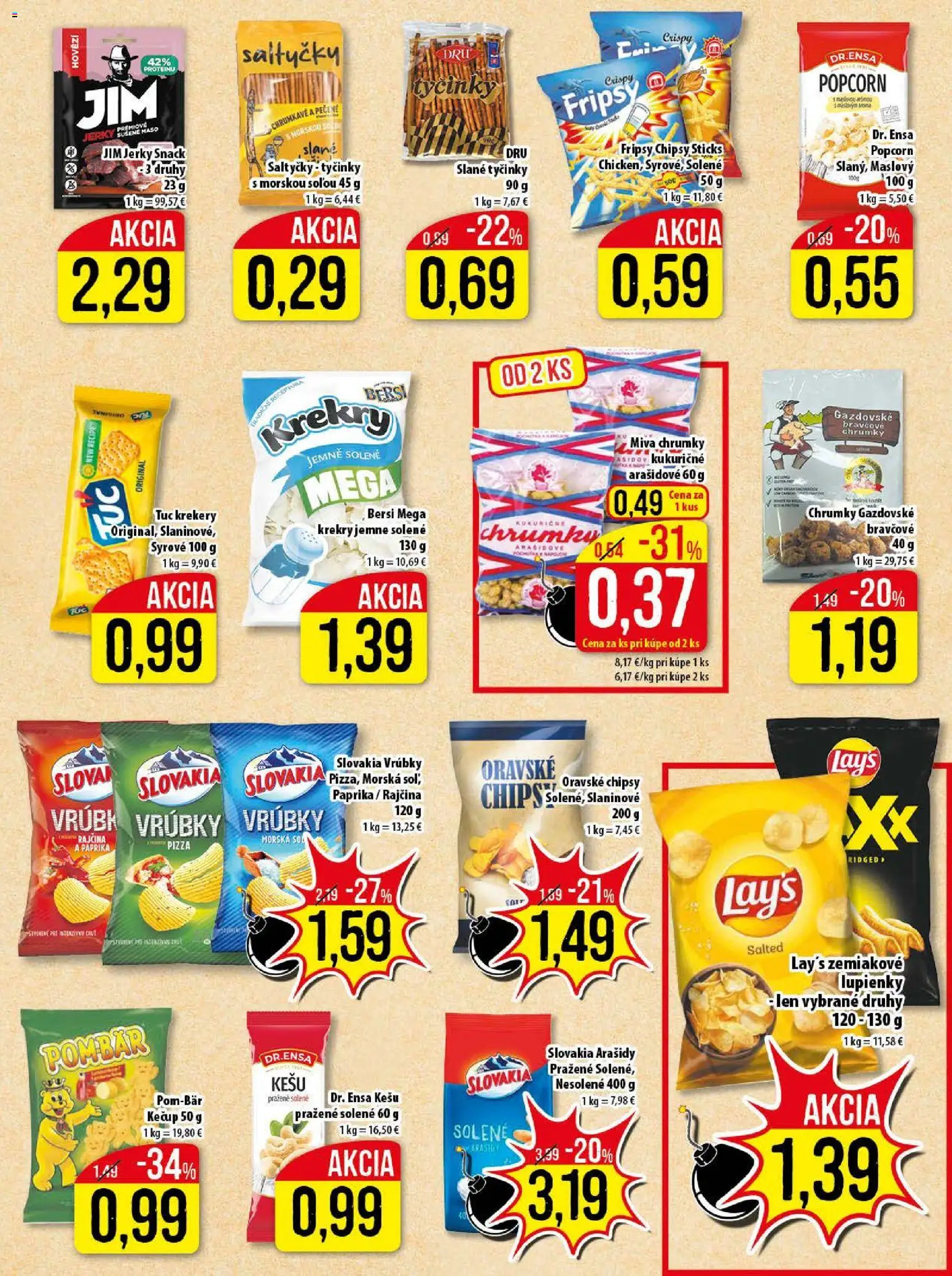 Nové Klas akcie – leták je platný od 24.11.2025 | Strana: 14 | Produkty: Paprika, Chipsy, Kečup, Arašidy