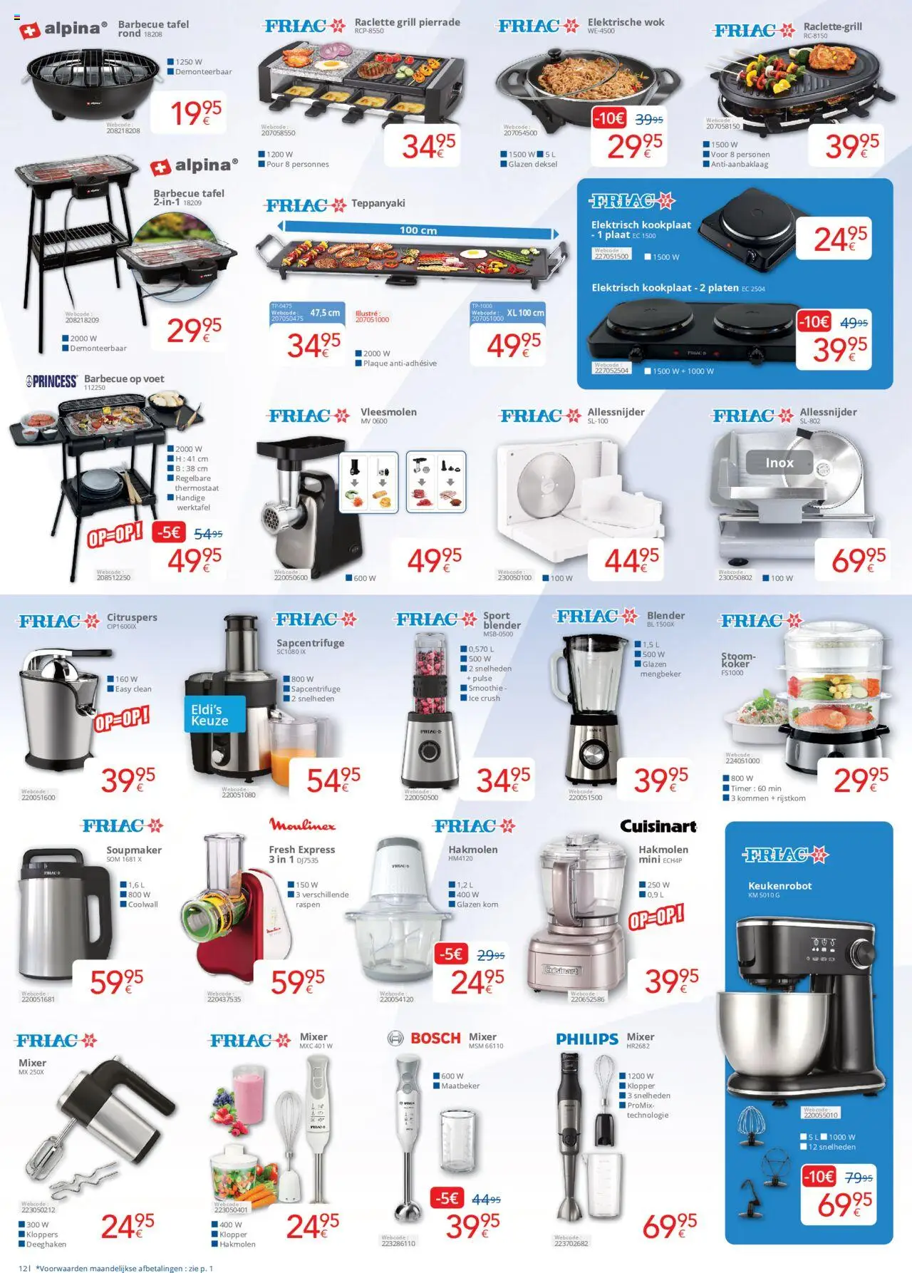  | Pagina: 12 | Producten: Grill, Blender, Werktafel, Kom