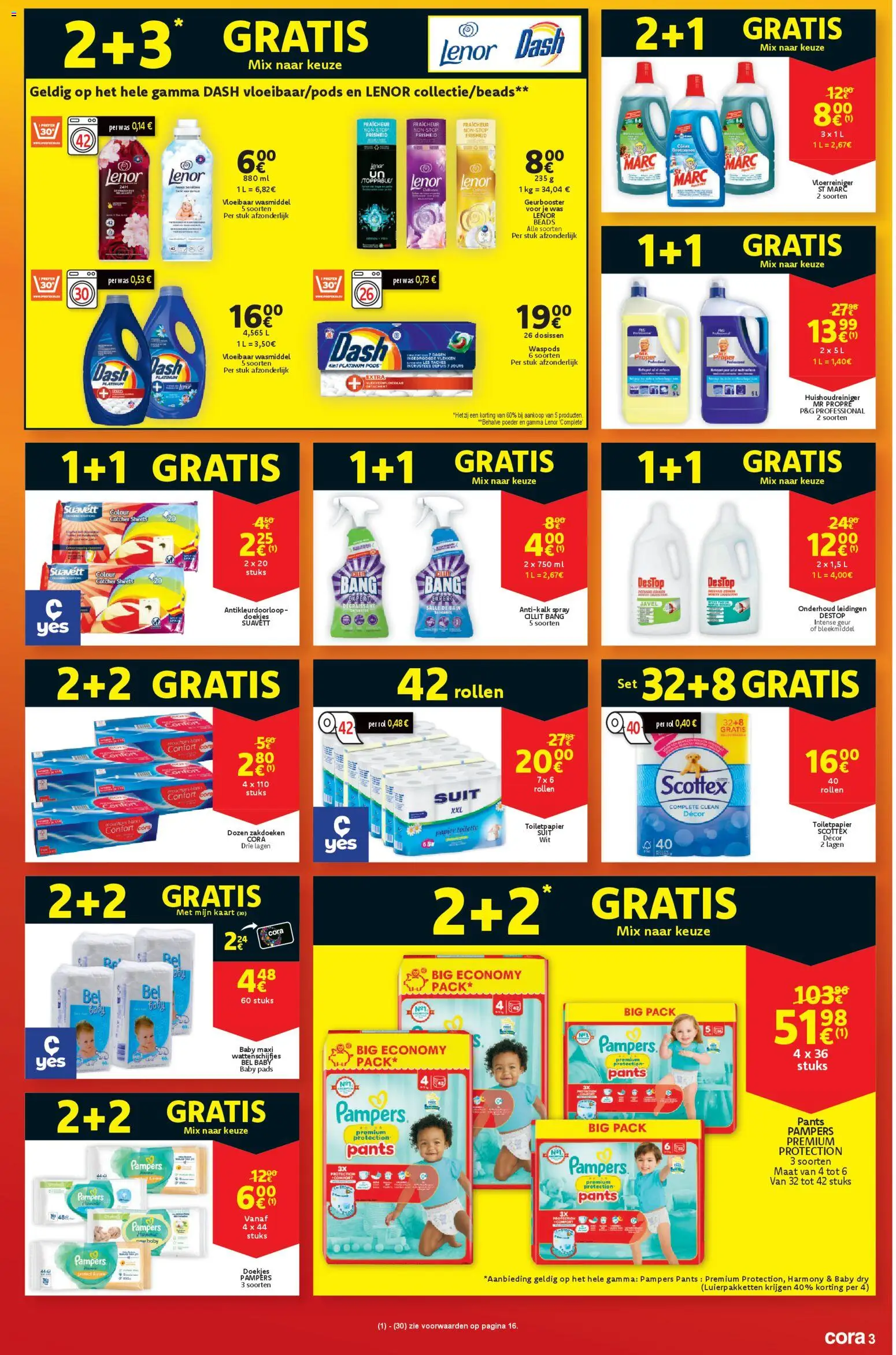 {H1} | Pagina: 3 | Producten: NOS, Pampers, Was, Kaart