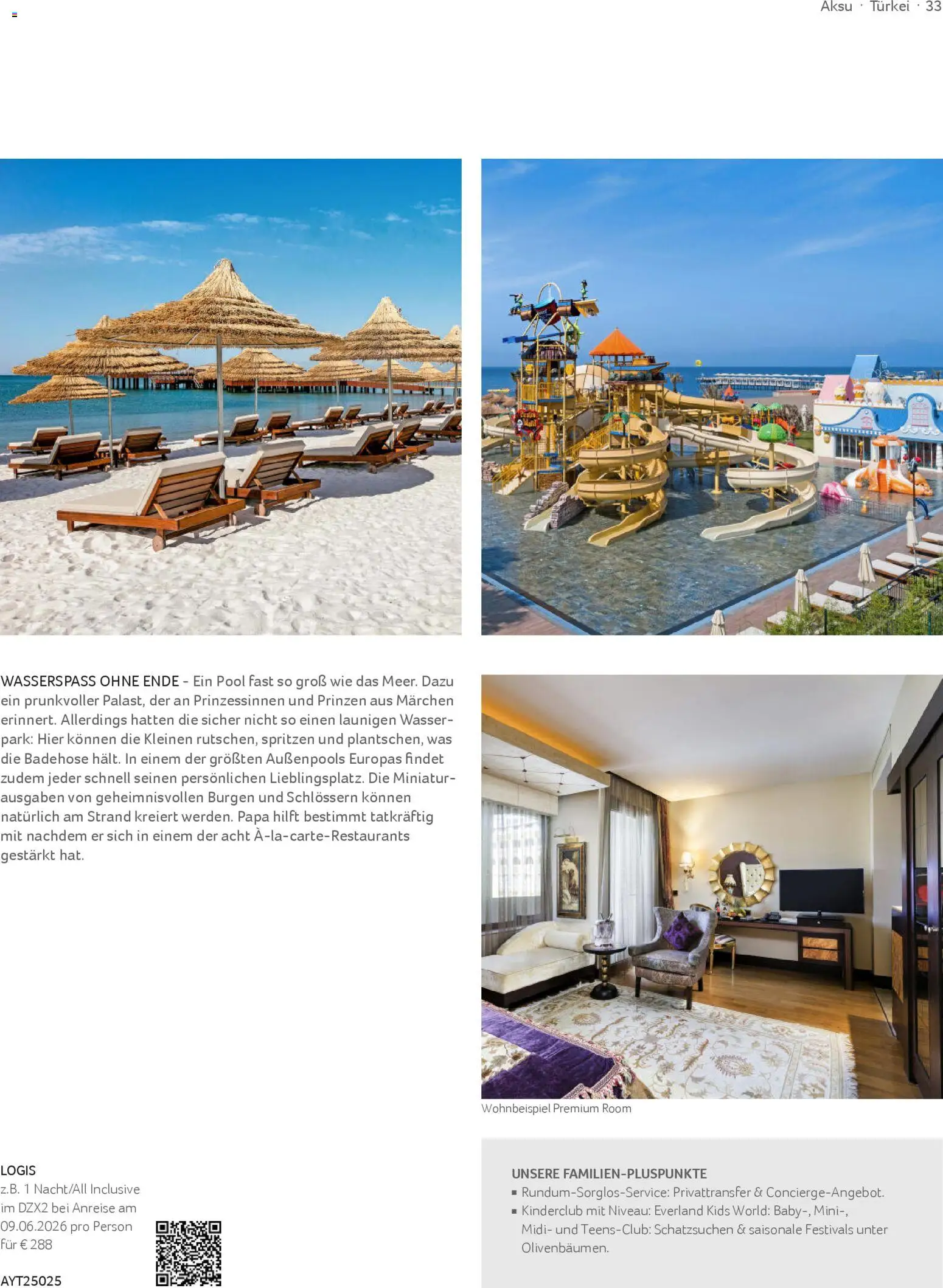 Aida Airtours Erlesene Familienreisen – gültig ab 30.10.2025 | Seite: 33 | Produkte: Wasser