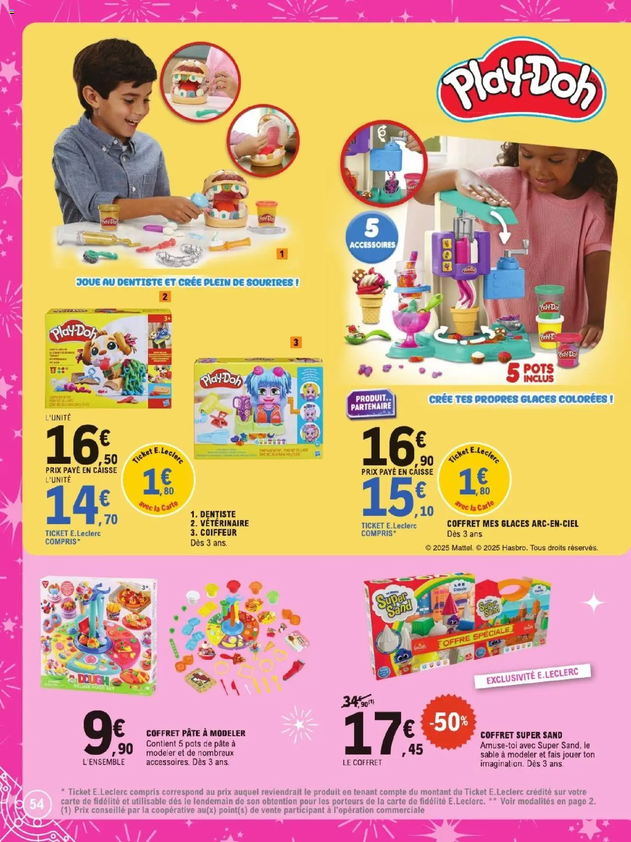 {H1} | Page: 54 | Produits: Glaces, Poids, Pâte à modeler