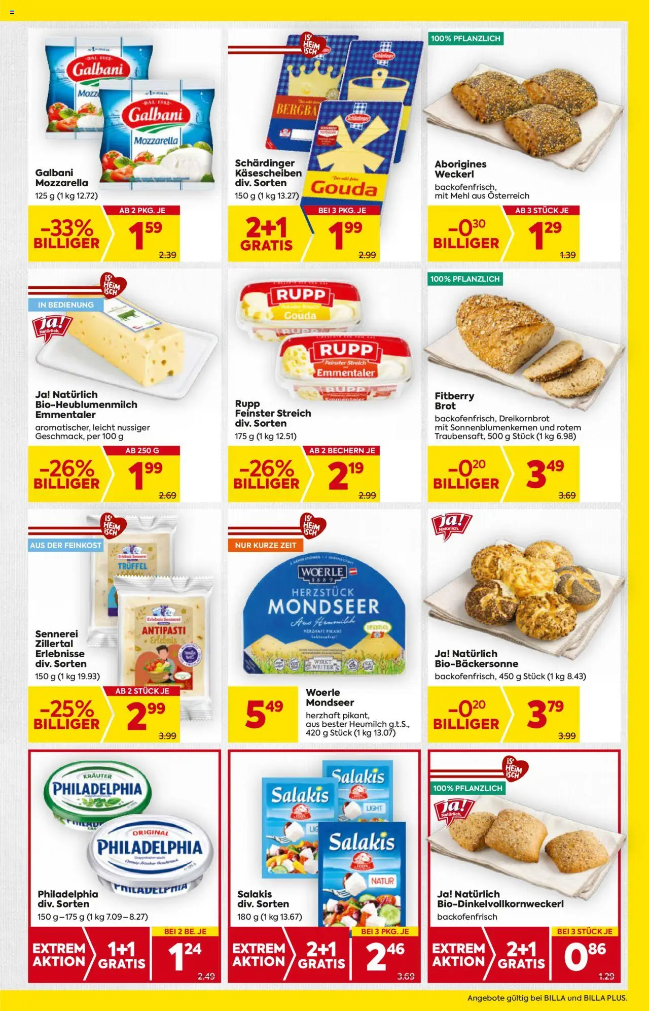 Billa AT akciós ujság - amely érvényes a következő dátumtól: 21.08.2025 | Oldal: 7 | Termékek: Mozzarella, Gouda, Antipasti