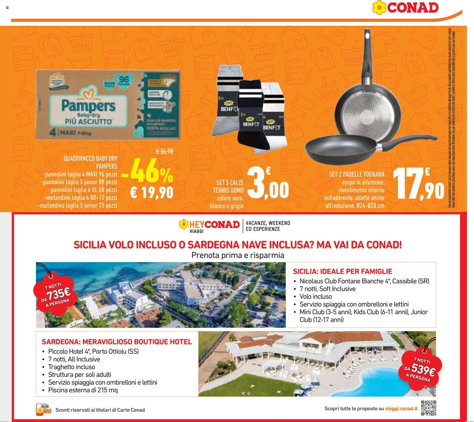 Volantino Conad del 29.01.2026 | Pagina: 23 | Prodotti: Pannolini, Piscina, Pampers, Alluminio