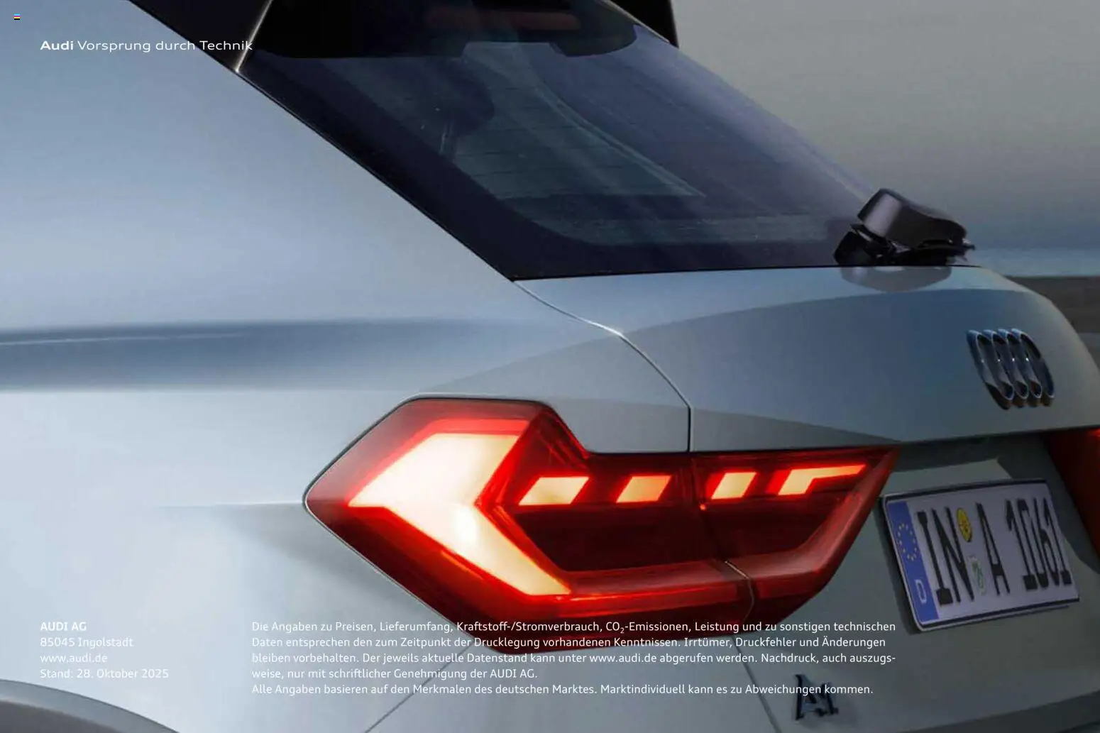 Audi A1 Sportback / A1 allstreet – gültig ab 28.10.2025 | Seite: 110
