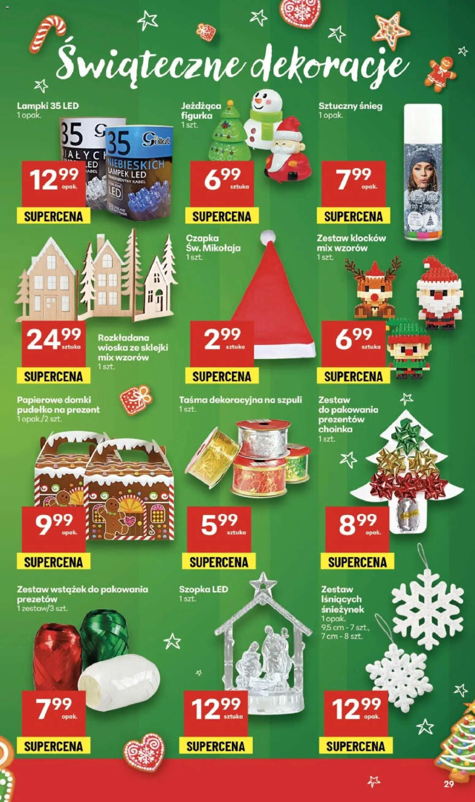 Delikatesy Centrum Black Friday od 20.11.2025 | Strona: 29 | Produkty: Choinka, Czapka, Lampki, Pudełko