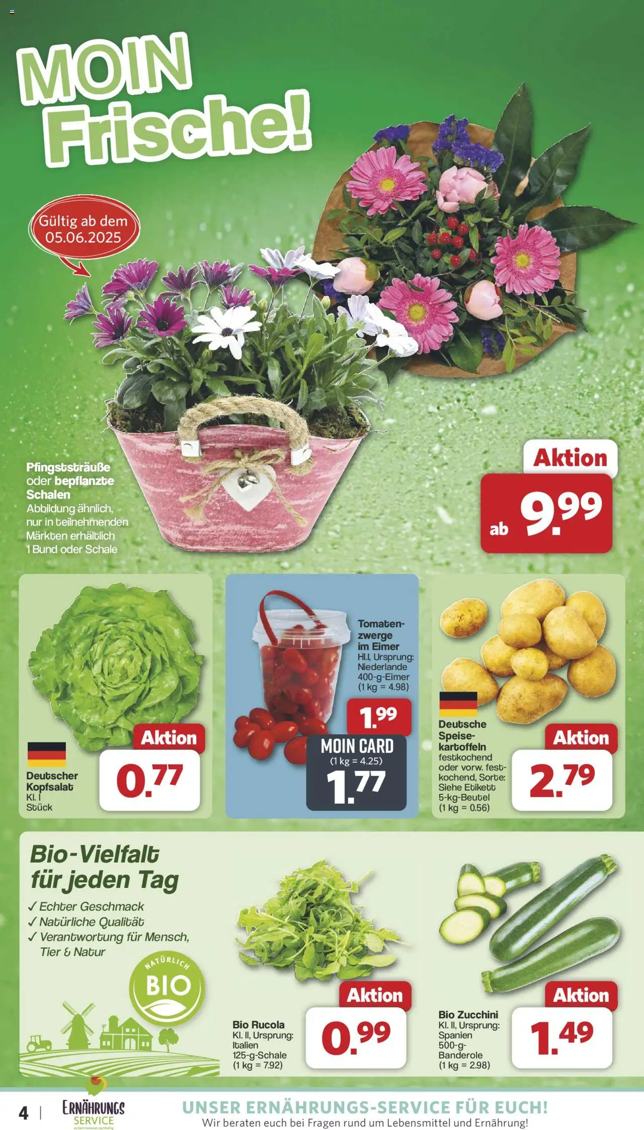 Famila Nordwest Prospekt 	 - gültig ab dem 02.06.2025 | Seite: 5 | Produkte: Rucola, Tomaten, Kartoffeln, Zucchini