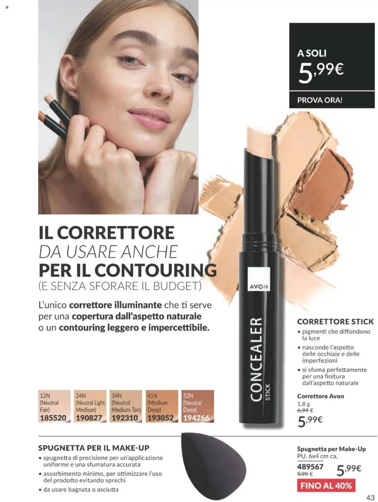 Volantino Avon del 01.09.2025 | Pagina: 43 | Prodotti: Illuminante, Correttore