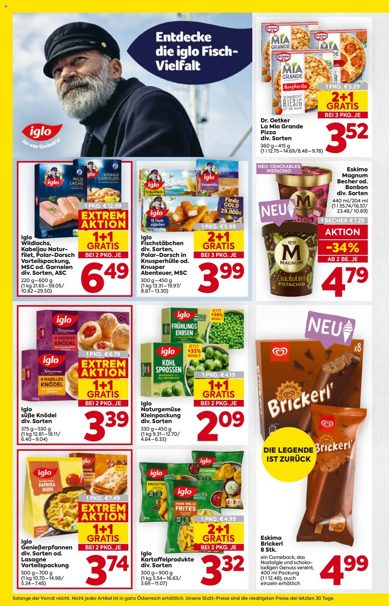 Billa Flugblatt - Salzburg gültig ab 12.02.2026 | Seite: 16 | Produkte: Erbsen, Pizza, Fisch