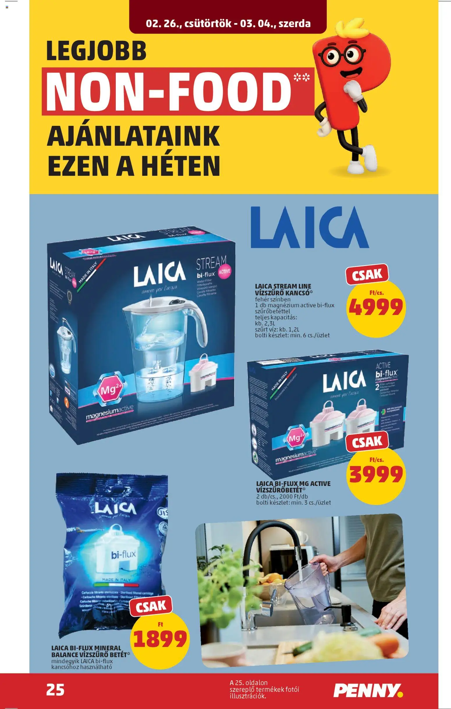 PENNY akciós ujság - amely érvényes a következő dátumtól: 26.02.2026 | Oldal: 29 | Termékek: Vízszűrő betét