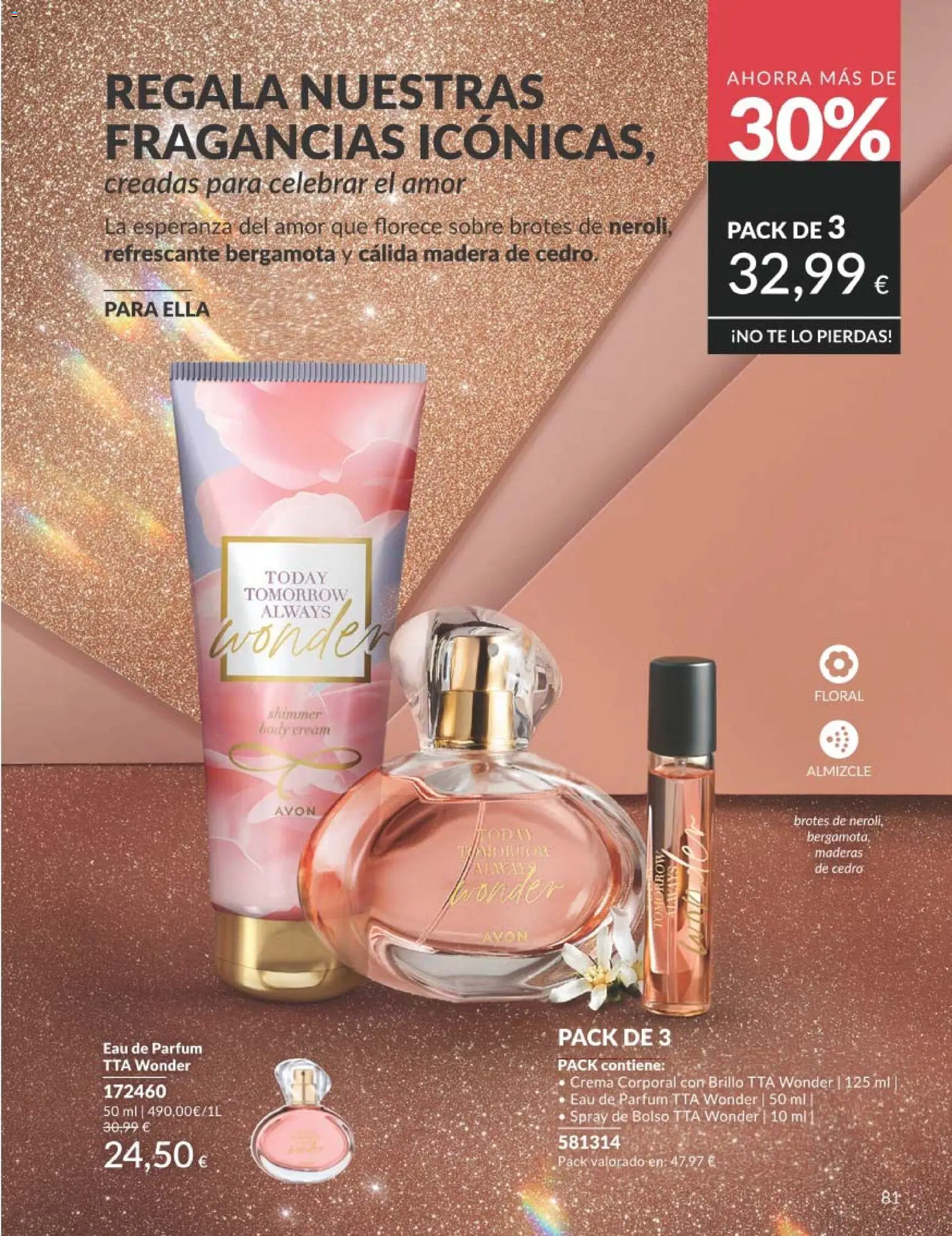 Catálogo AVON campaña 1 │ válido desde el 01.01.2026 | Página: 81 | Productos: Perfume, Bolso, Té, Eau de parfum