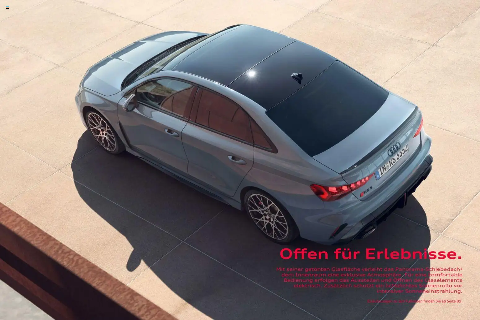 Audi RS 3 Sportback / RS 3 Limousine – gültig ab 28.10.2025 | Seite: 11