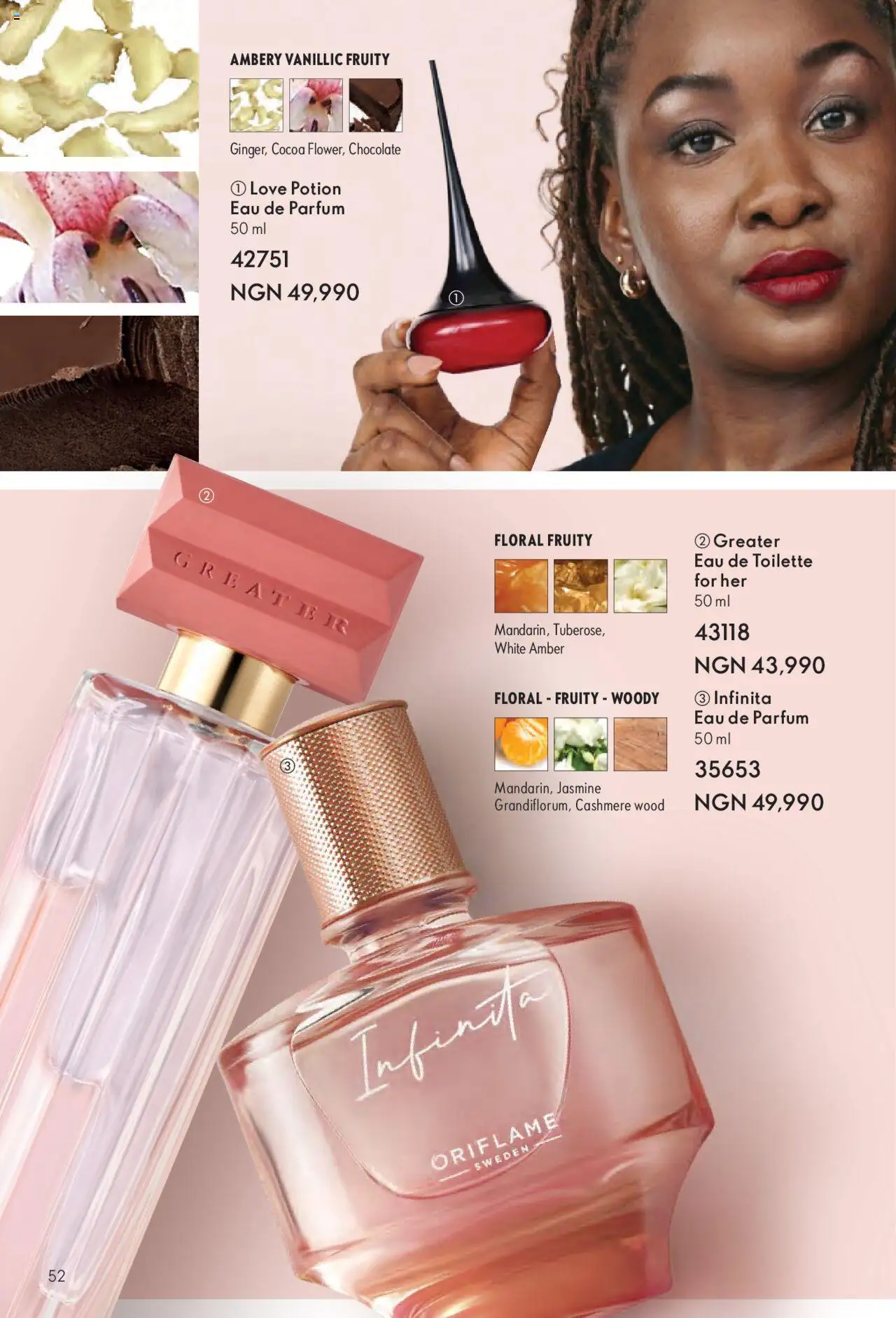 Oriflame - Catalogue  valid from 01.07.2025 | Page: 52 | Products: Čvarci, Chocolate, Eau de toilette