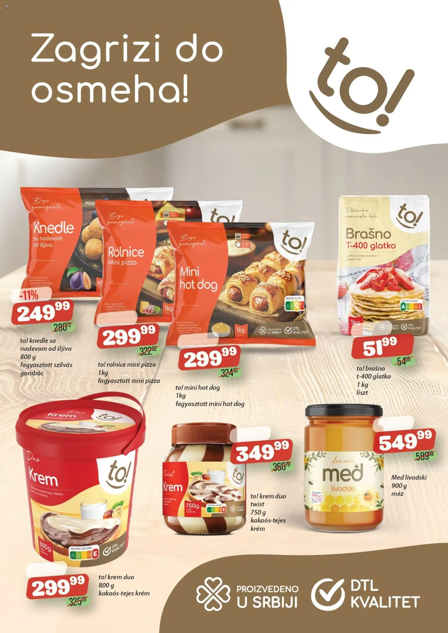 Senta Promet katalog - važi od 05.11.2025 | Strana: 2 | Proizvode: Brašno, Hot dog, Med, Knedle