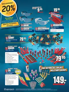 Thansen - Fyrværkeri 2025 gyldig fra 15.12.2025 | Side: 24 | Produkter: Briller, Batteri
