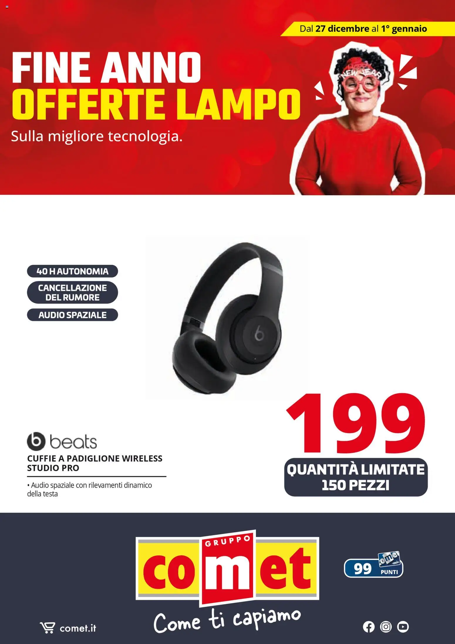Volantino Comet del 27.12.2025 | Pagina: 13 | Prodotti: Audio, Cuffie