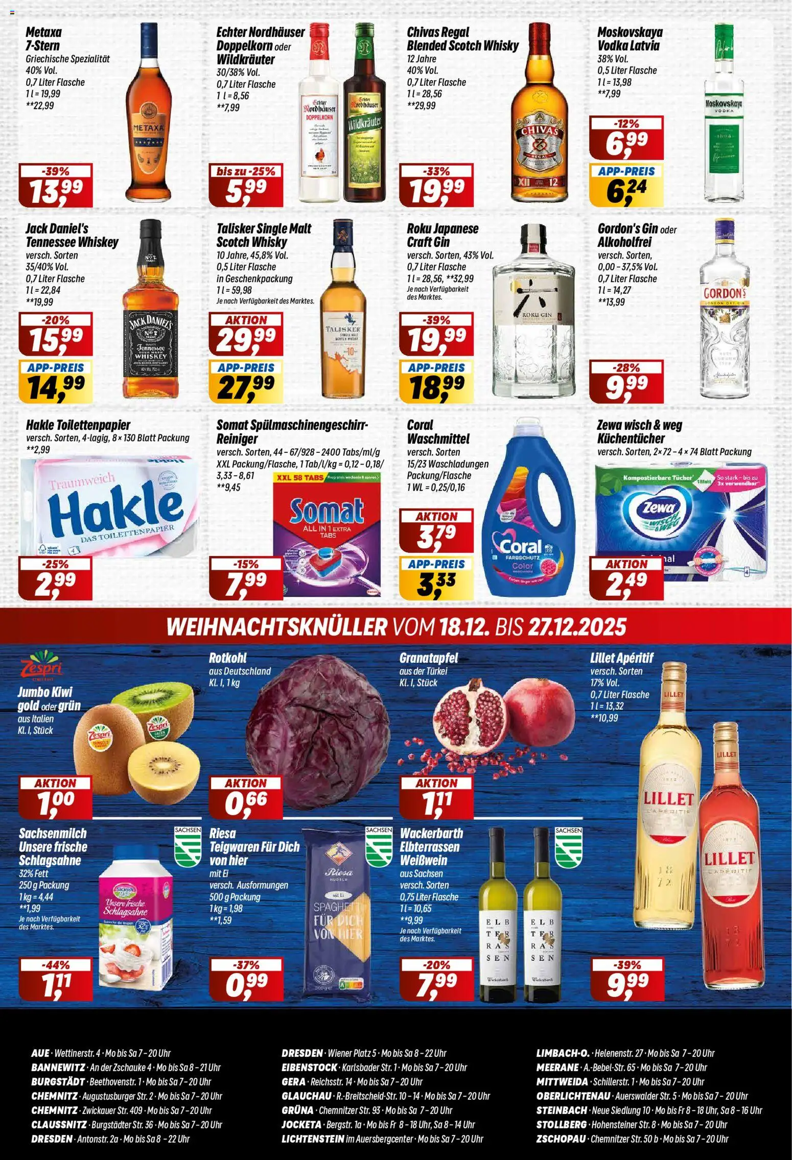 Simmel Prospekt 	 – gültig ab 15.12.2025 | Seite: 8 | Produkte: Whisky, Schlagsahne, Whiskey, Toilettenpapier