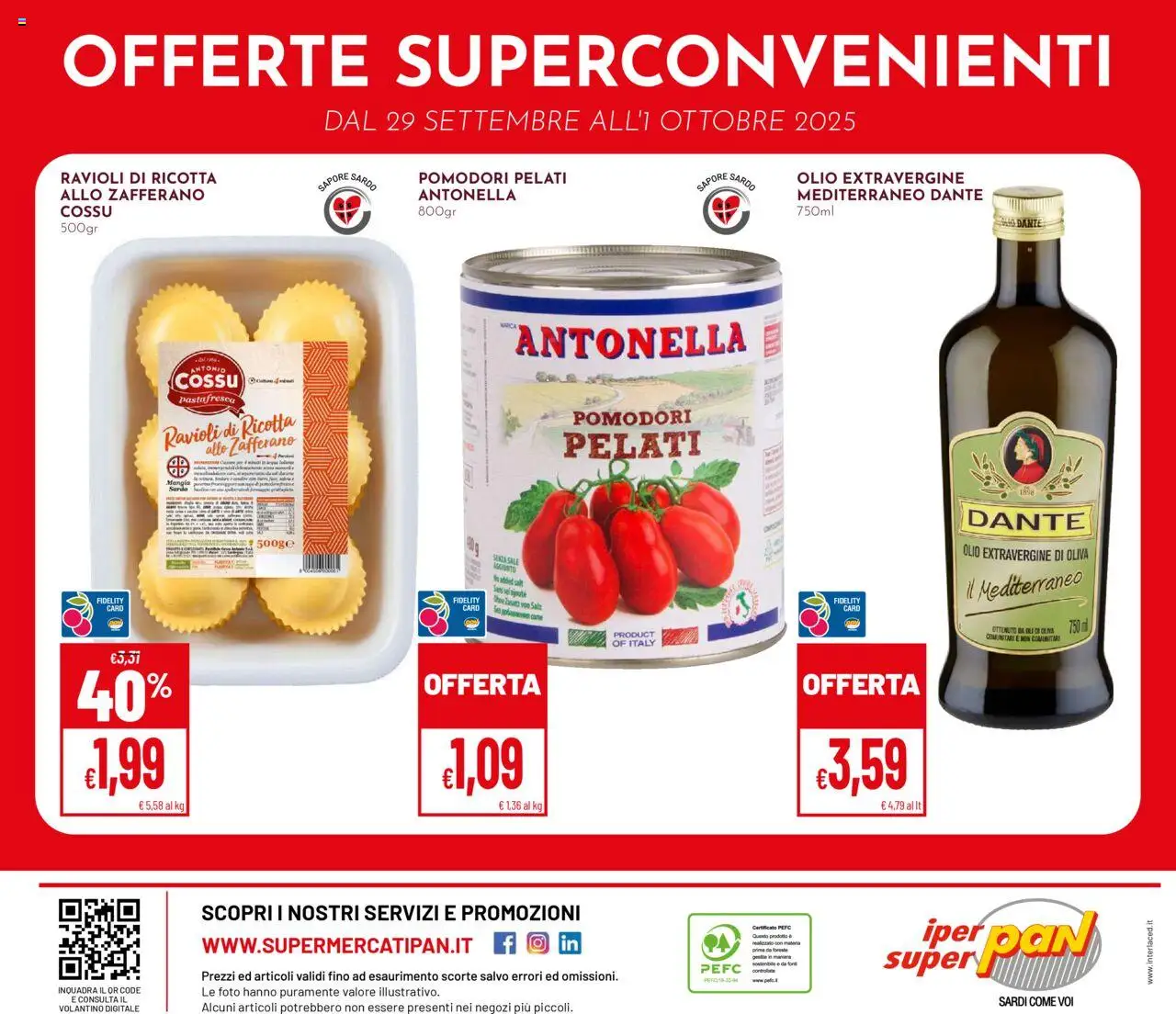 Volantino Pan del 22.09.2025 | Pagina: 28 | Prodotti: Sale, Olio, Pomodori, Ricotta