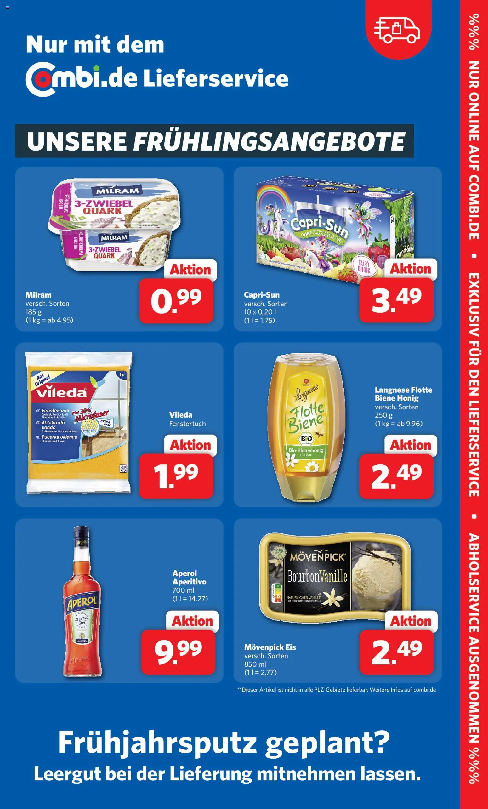 Combi Prospekt 	 – gültig ab 02.03.2026 | Seite: 30 | Produkte: Langnese, Movenpick eis, Milram, Aperol