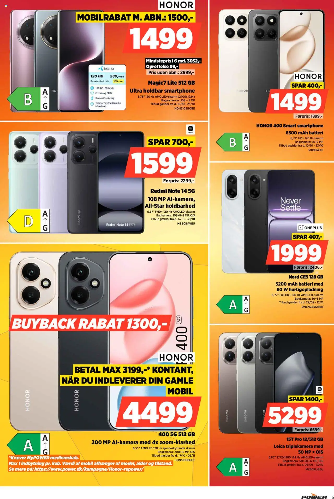 Power tilbudsavis – gyldig fra 17.10.2025 | Side: 5 | Produkter: Skærm, Smartphone, Batteri