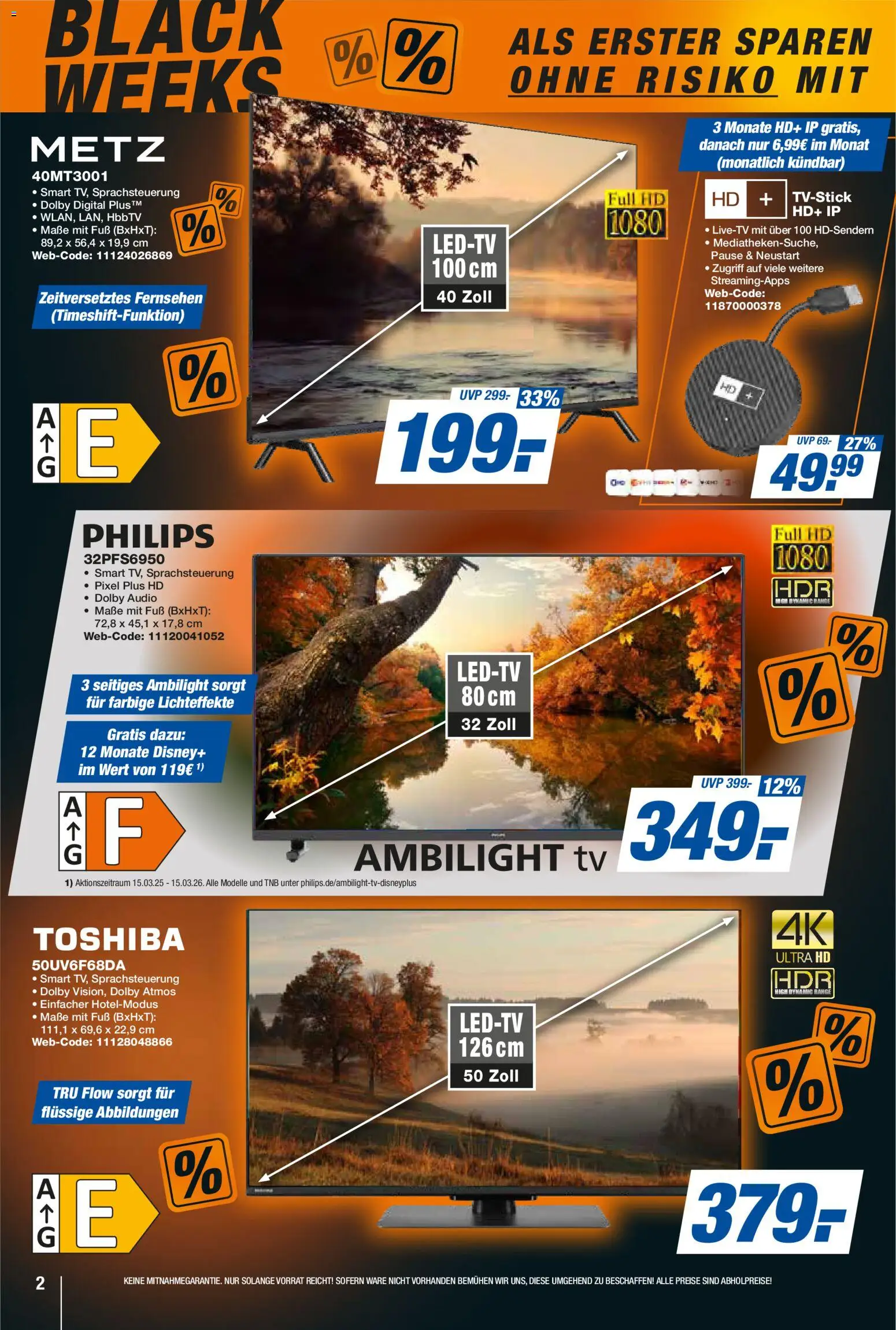 Expert - Black Friday – gültig ab 07.11.2025 | Seite: 2 | Produkte: Philips, Fernsehen, TV, Audio