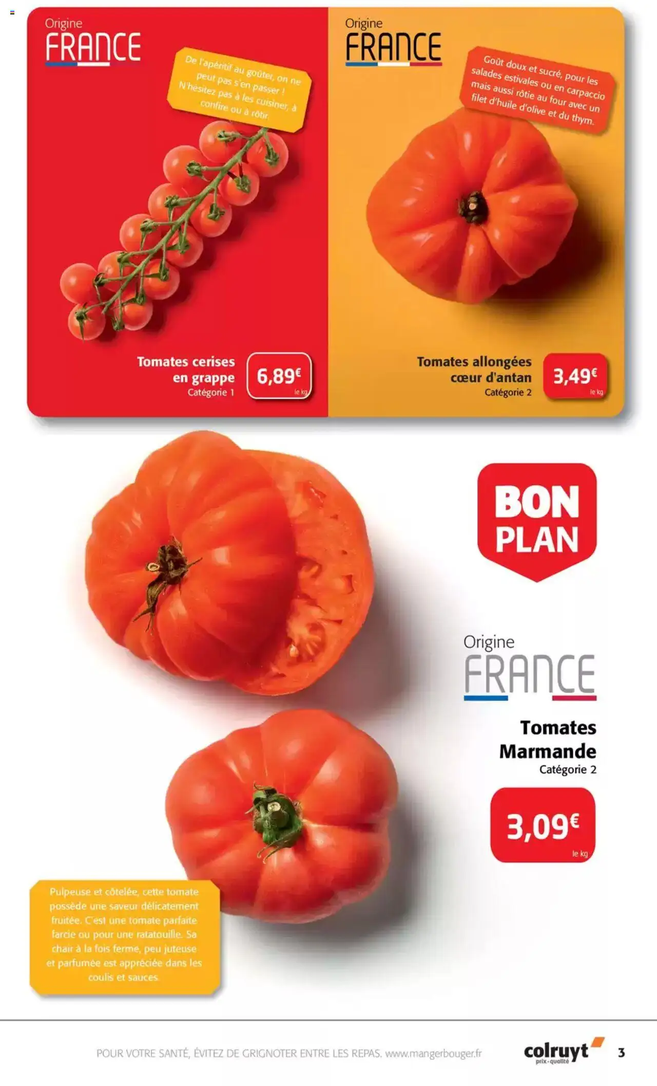  | Page: 3 | Produits: Four, Cerises, Mais, Tomates