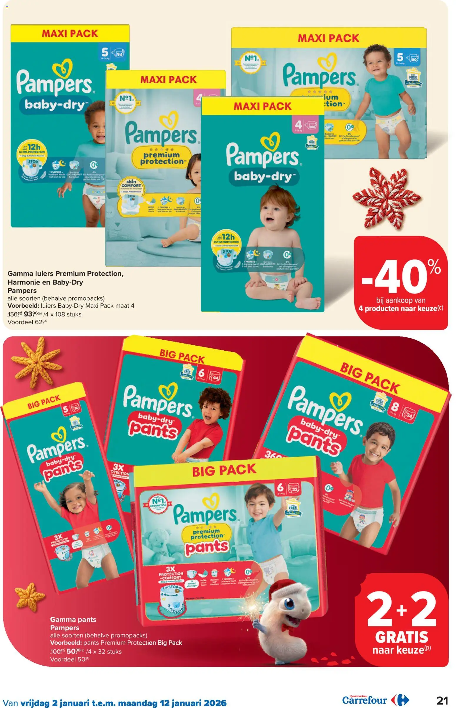 {H1} | Pagina: 21 | Producten: Pampers, La