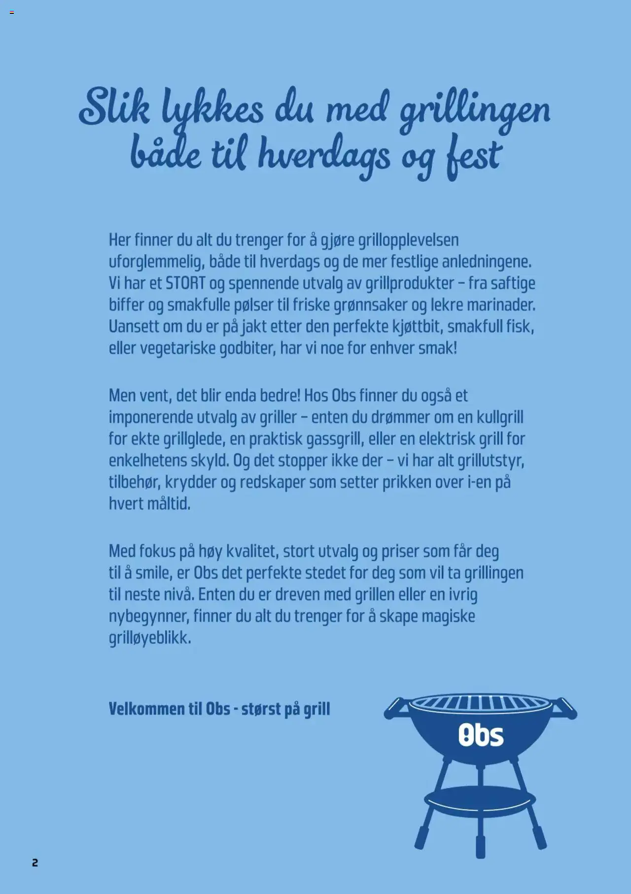  | Side: 2 | Produkter: Pølser, Umetna rastlina, Krydder, Grill