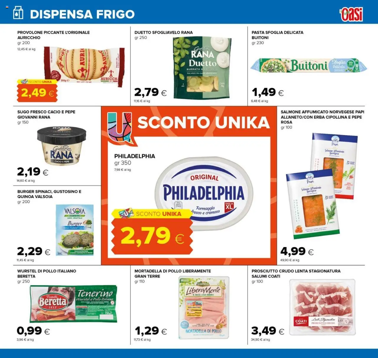 Volantino Oasi del 21.08.2025 | Pagina: 17 | Prodotti: Pollo, Salmone, Basilico, Burrata