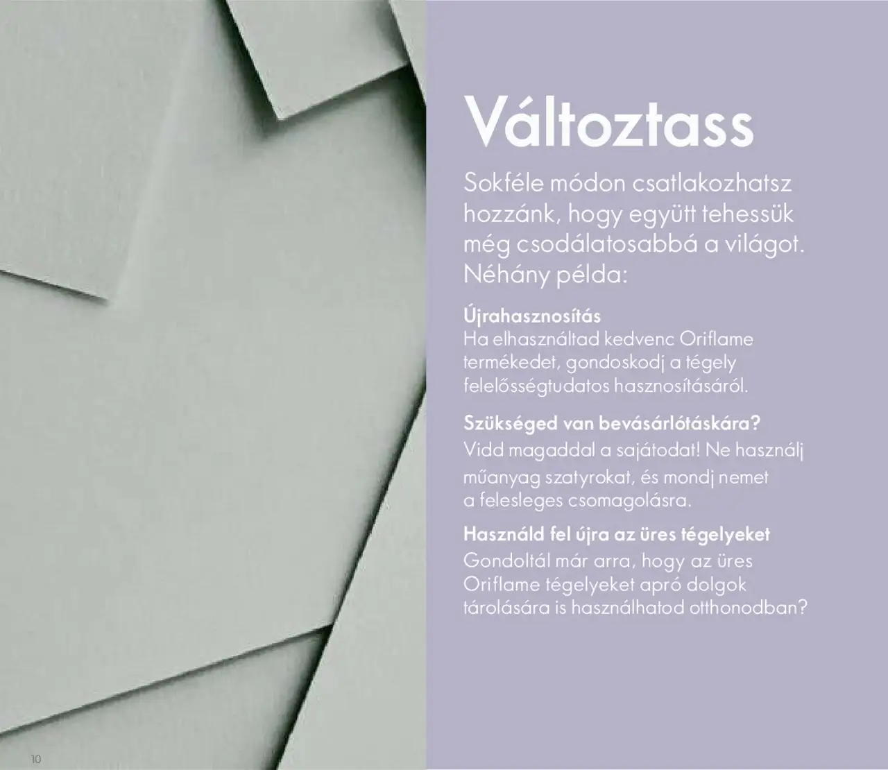 Oriflame akciós ujság - amely érvényes a következő dátumtól: 27.05.2020 | Oldal: 10