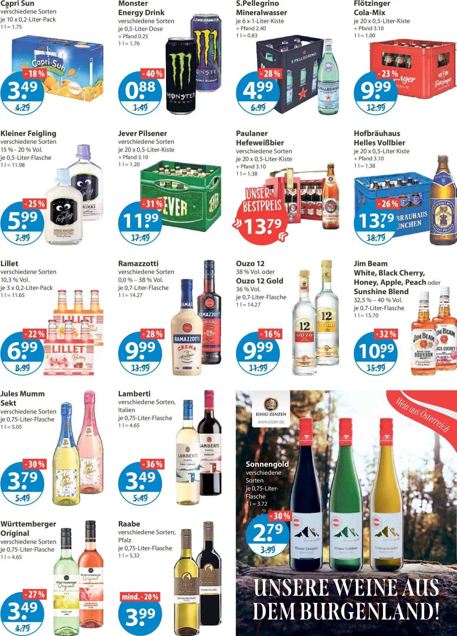 V-Markt - Hallertau / Oberpfalz – gültig ab 15.01.2026 | Seite: 9 | Produkte: Capri sun, Jules mumm, Ramazzotti, Paulaner