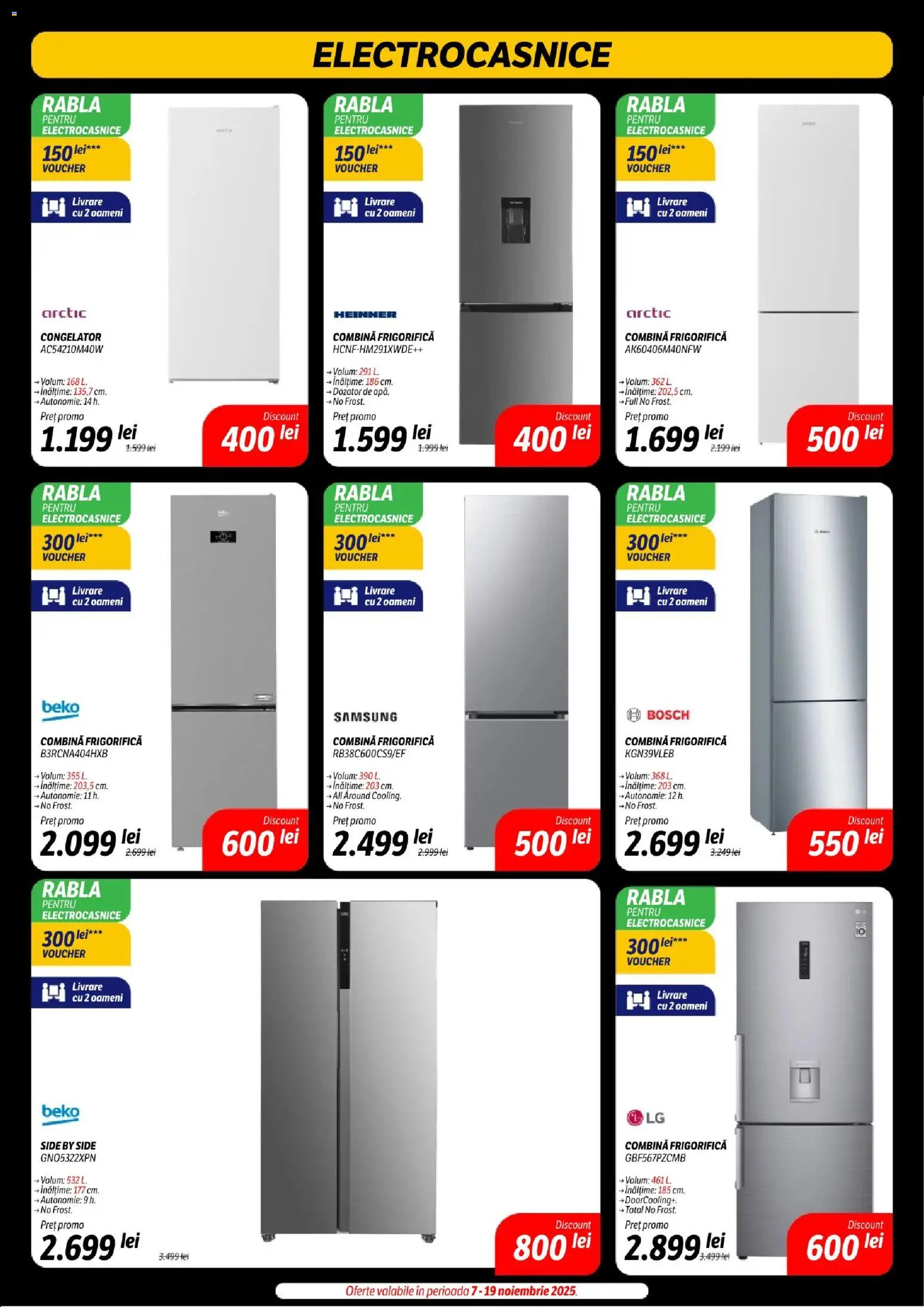 Noul catalog Flanco – valabil de la 14.11.2025 | Pagină: 29 | Produse: Congelator, Combină frigorifică