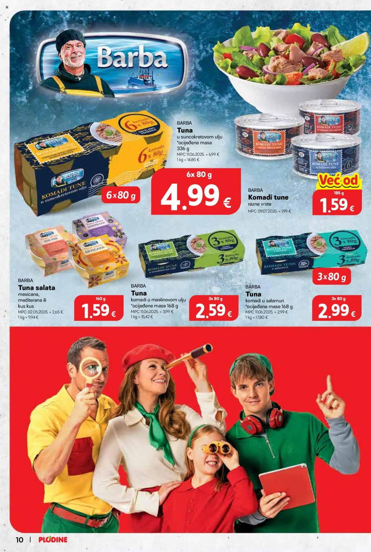 Plodine katalog | vrijedi od 22.10.2025 | Stranica: 10 | Proizvodi: Salata, Tuna, Kus kus