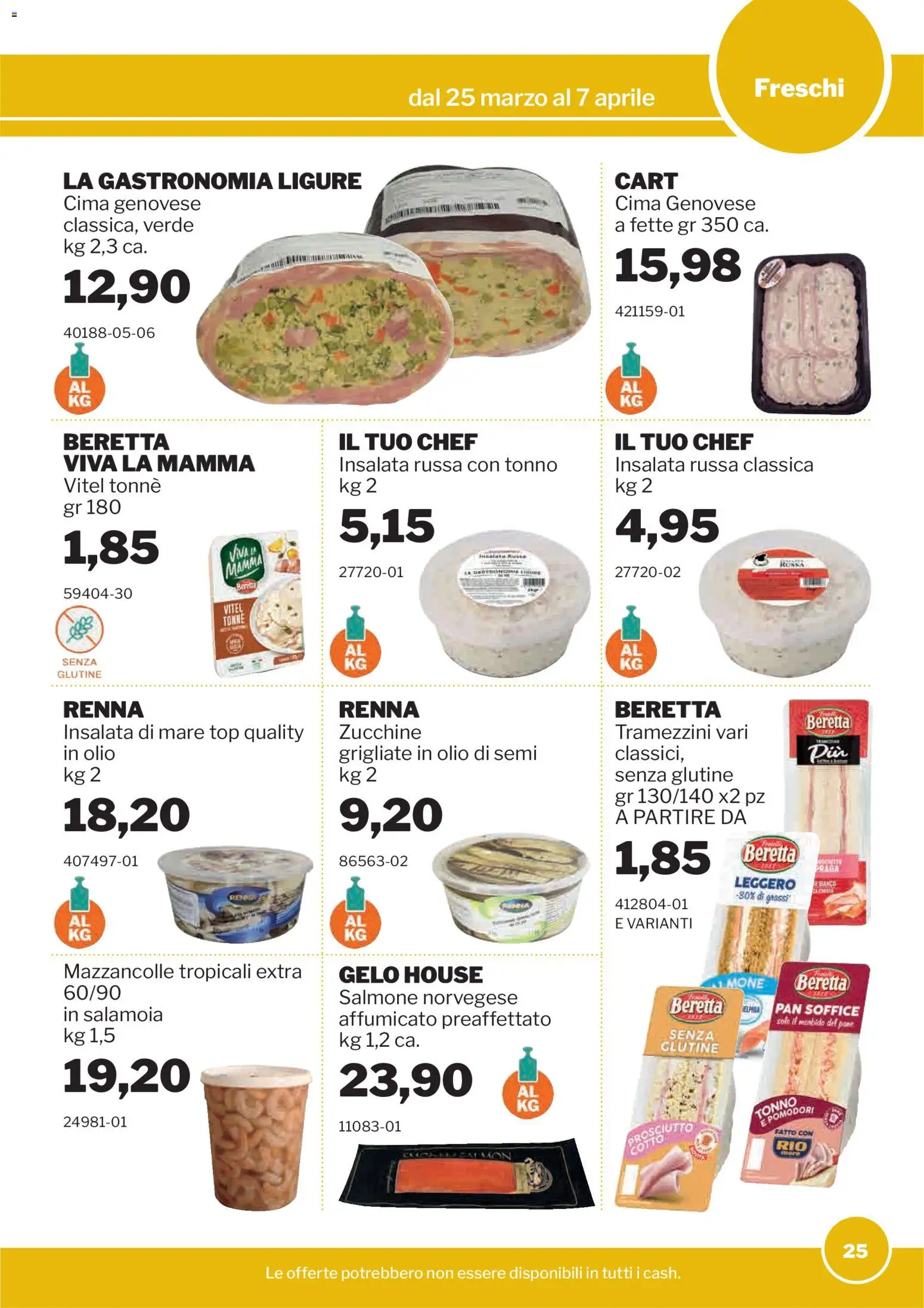 Volantino Sogegross del 25.03.2026 | Pagina: 25 | Prodotti: Insalata, Olio, Prosciutto, Pomodori