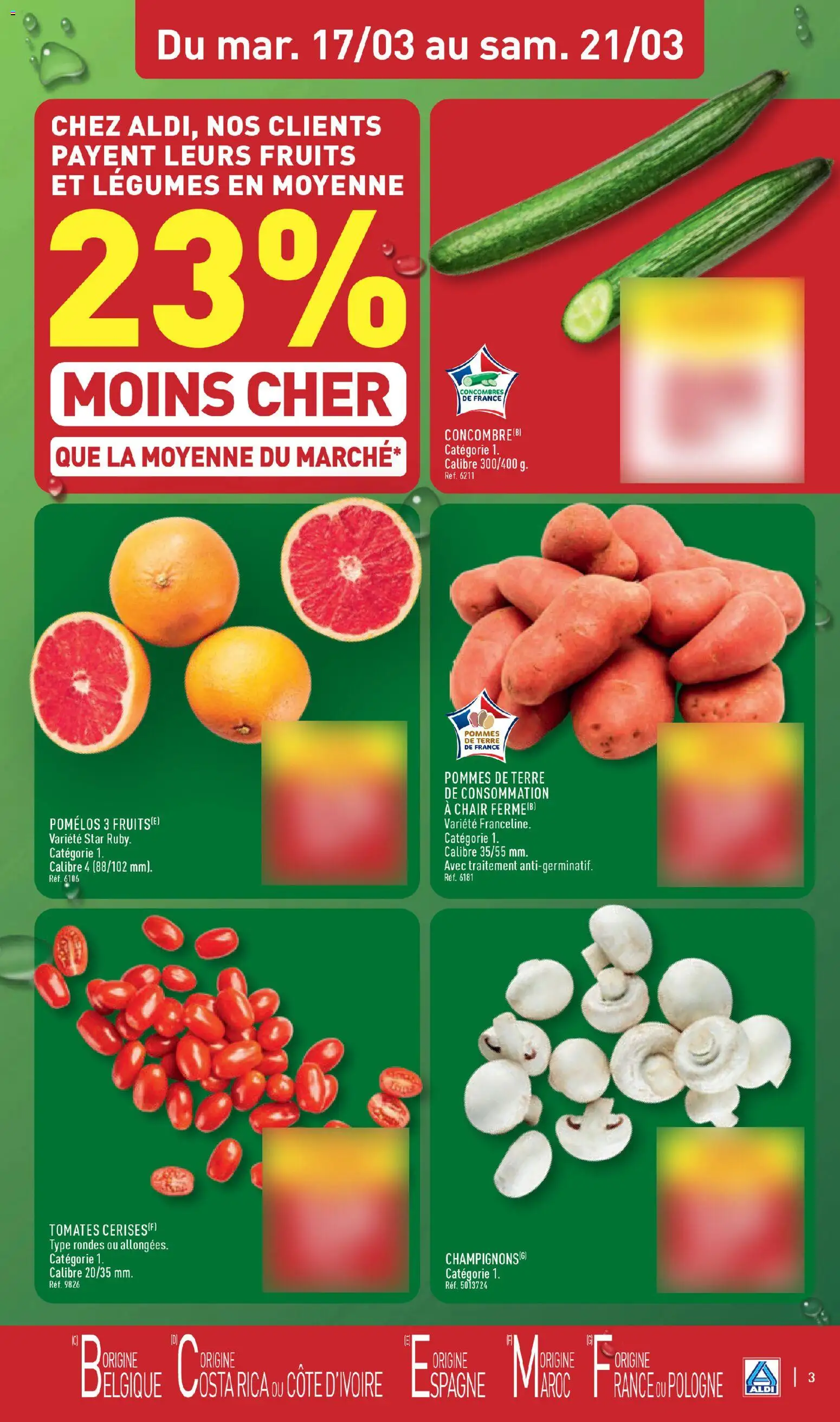{H1} | Page: 5 | Produits: Pommes, Tomates, Concombres, Pommes de terre